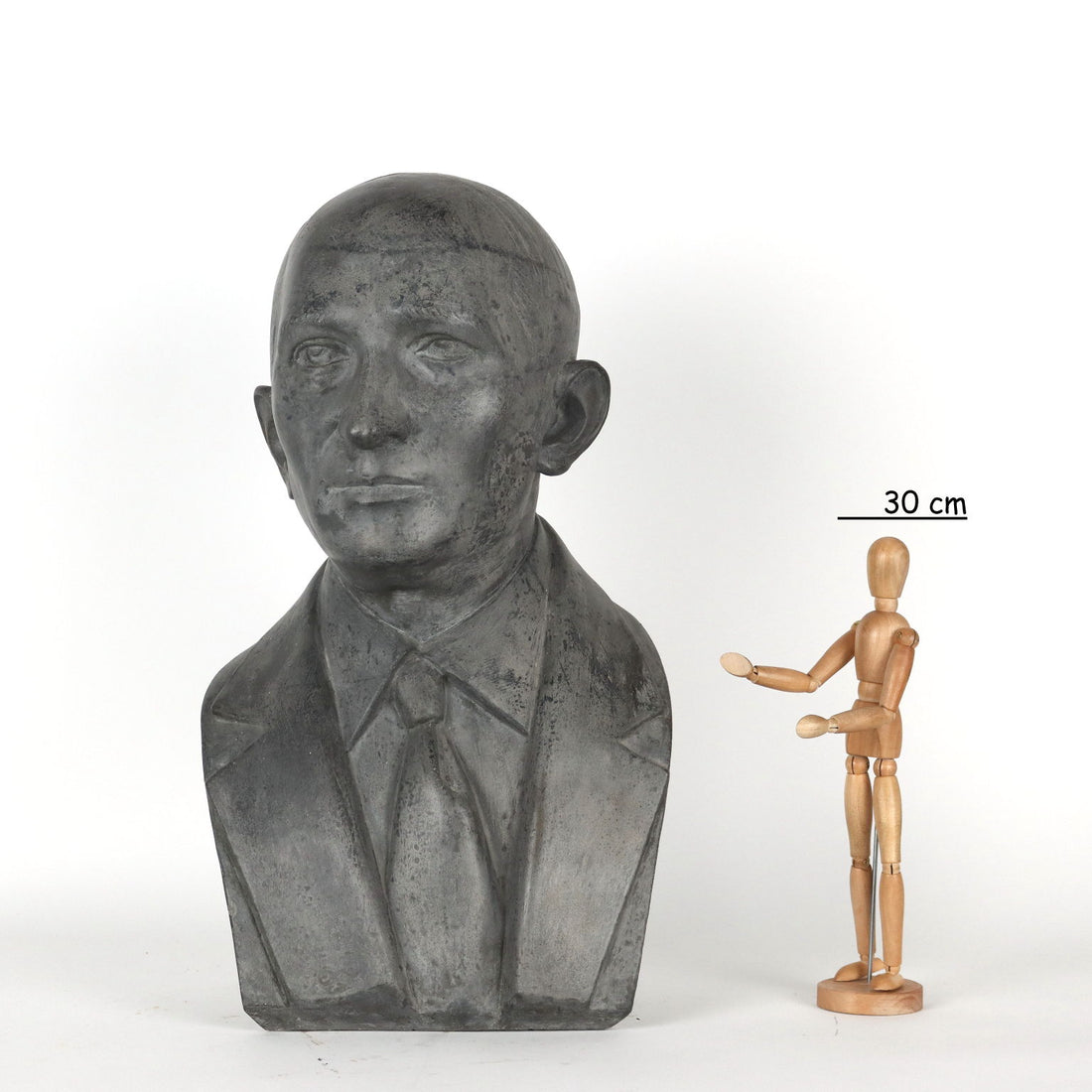 Antique Male Bust Concrete Anonymous Author XX Century | Art  Antique Art