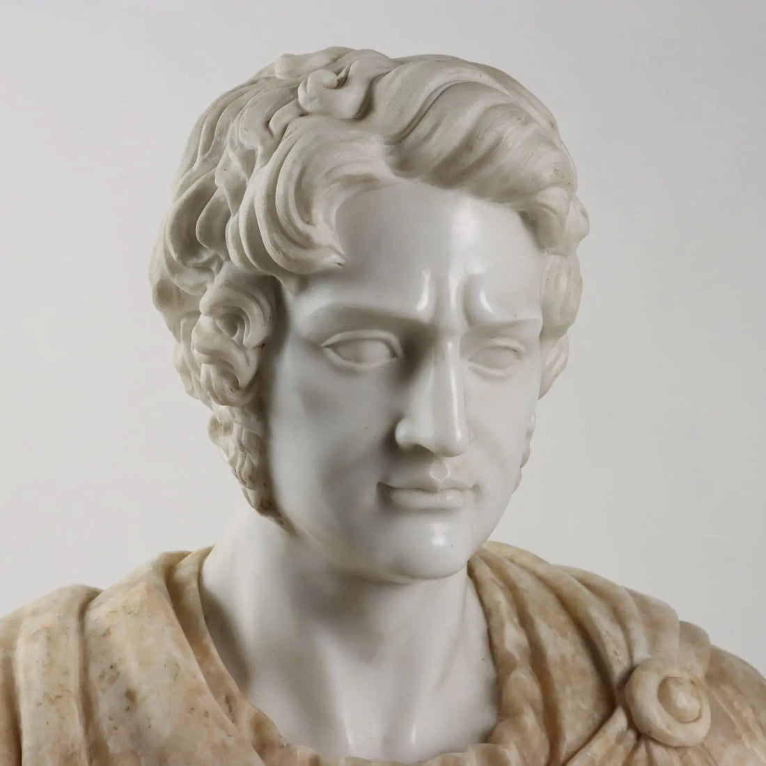 Bust of a Roman Emperor White Marble Italy XX Century - Italy, Mid XX Century | Art | Antique Art