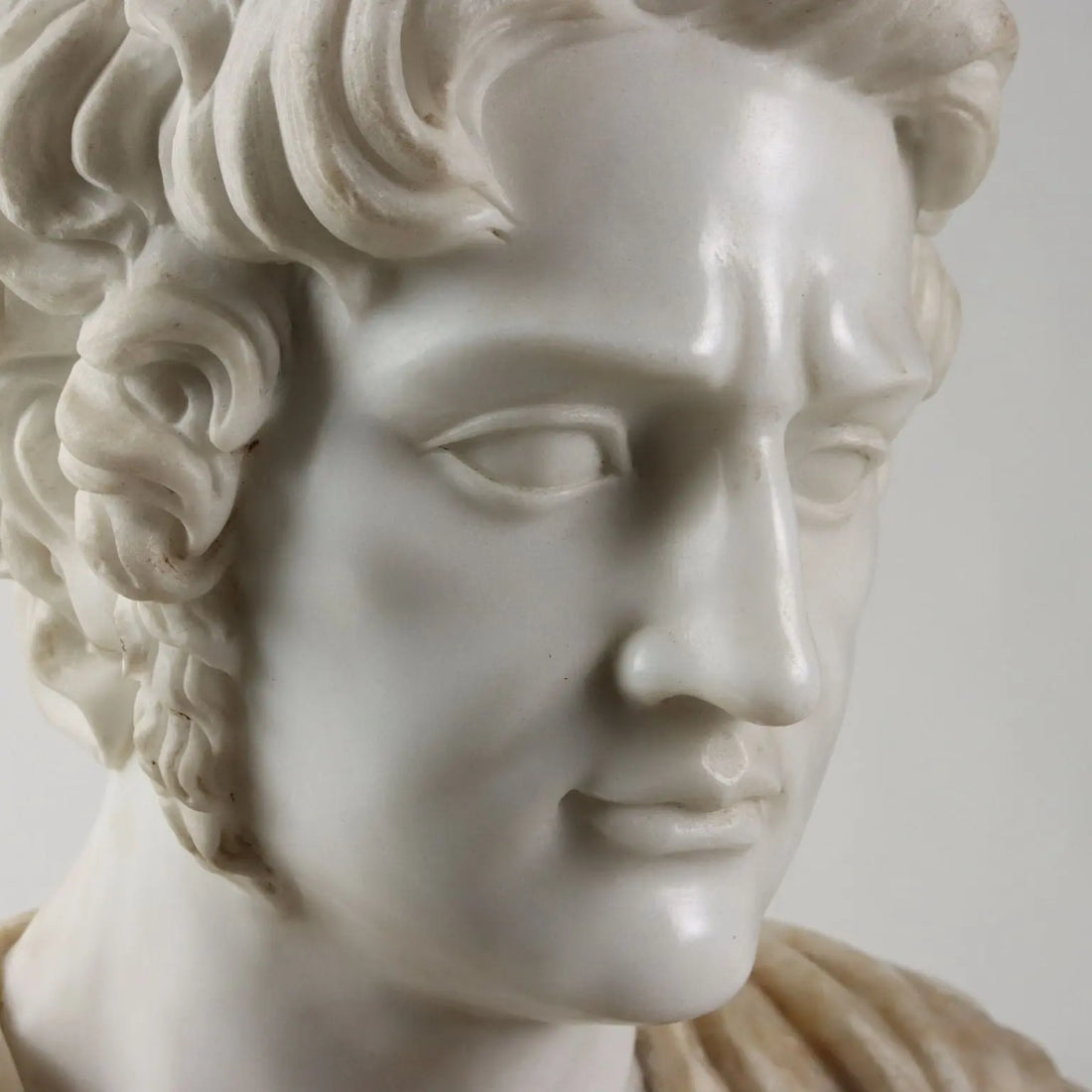 Bust of a Roman Emperor White Marble Italy XX Century - Italy, Mid XX Century | Art | Antique Art