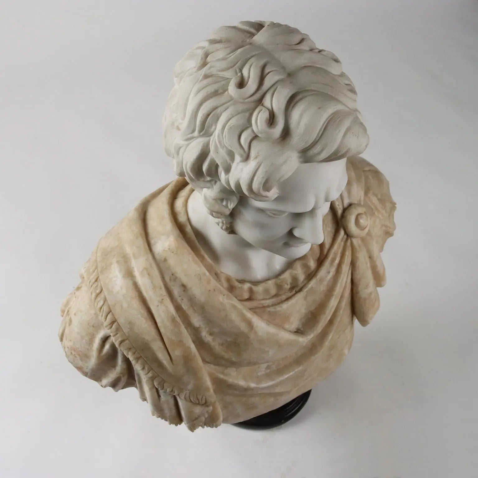 Bust of a Roman Emperor White Marble Italy XX Century - Italy, Mid XX Century | Art | Antique Art