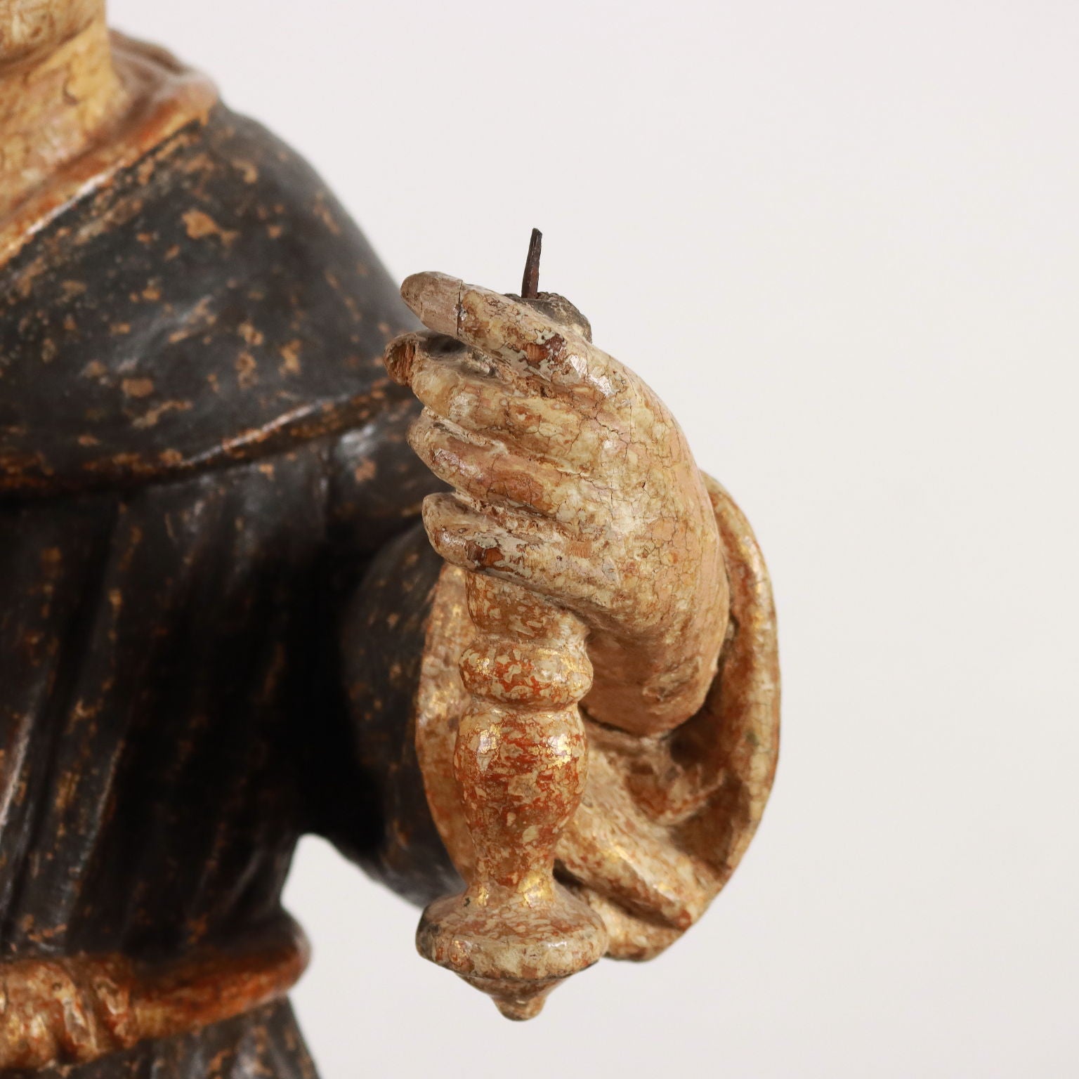 Ancient Sculpture St. Pascal Baylon Linden XVII Century - Lombardo-Veneto | Art  Antique Art