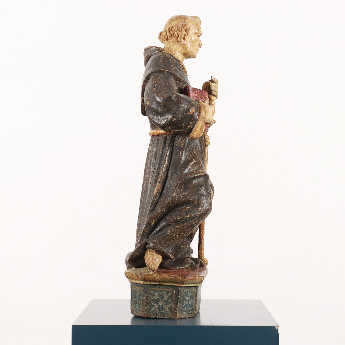 Ancient Sculpture St. Pascal Baylon Linden XVII Century - Lombardo-Veneto | Art  Antique Art