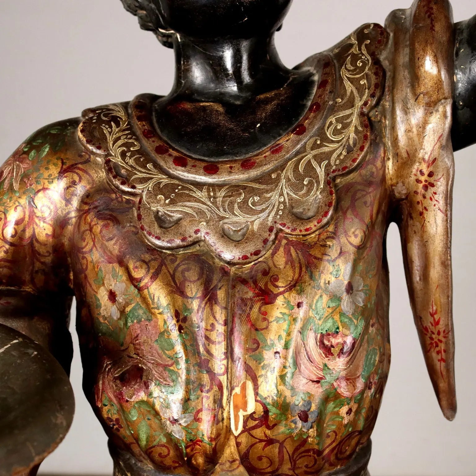 Antique Candle-Holders Painted Wood Italy XIX Century - Venice, Early XIX Century | Art | Antique Art
