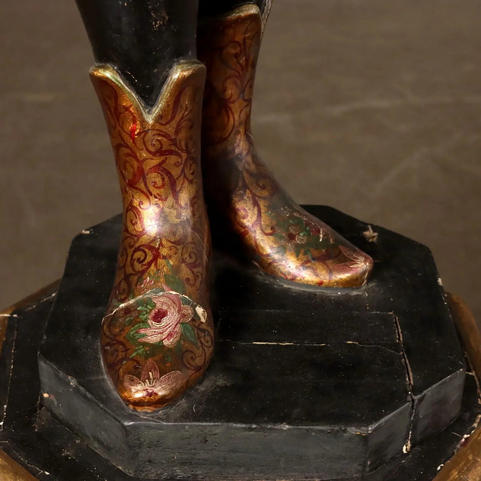 Antique Candle-Holders Painted Wood Italy XIX Century - Venice, Early XIX Century | Art | Antique Art