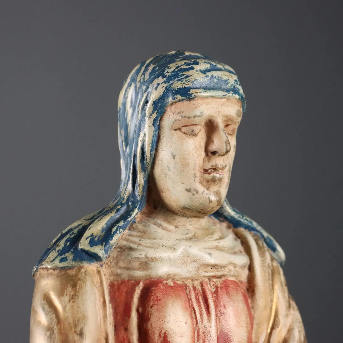 Antique Sculpture Saint Ann with Virgin Mary Wood XX Century - Italy, Early XX Century | Art | Antique Art