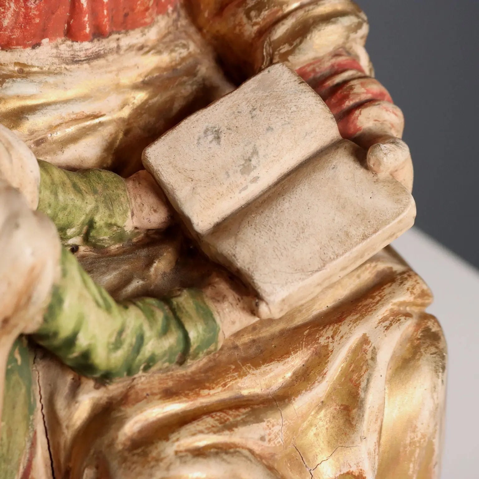 Antique Sculpture Saint Ann with Virgin Mary Wood XX Century - Italy, Early XX Century | Art | Antique Art
