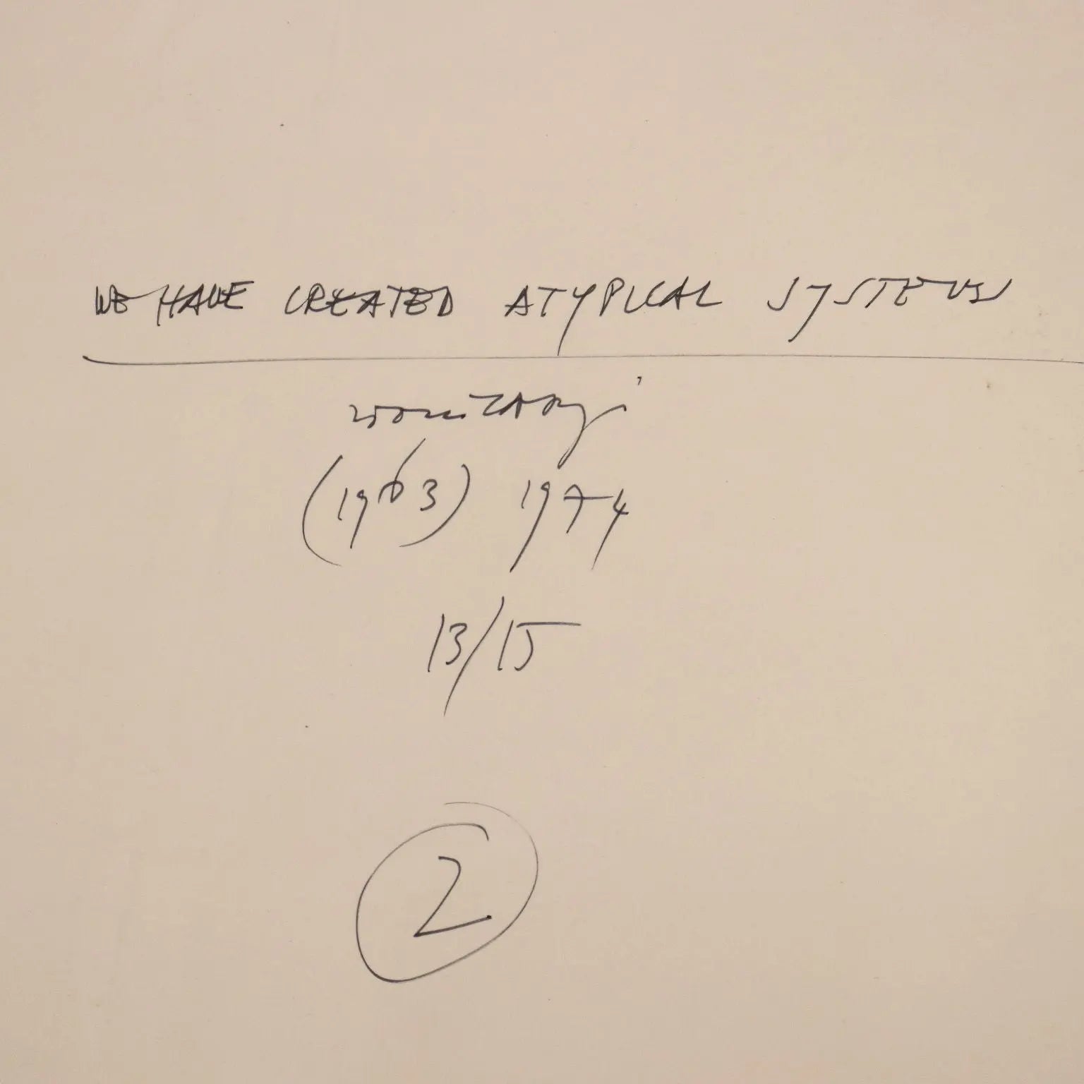 Contemporary Artwork Cioni Carpi 1963/74 Conceptual Art Mixed Techniqu - We created Atypical Systems 1963/74 | Art | Contemporary Art