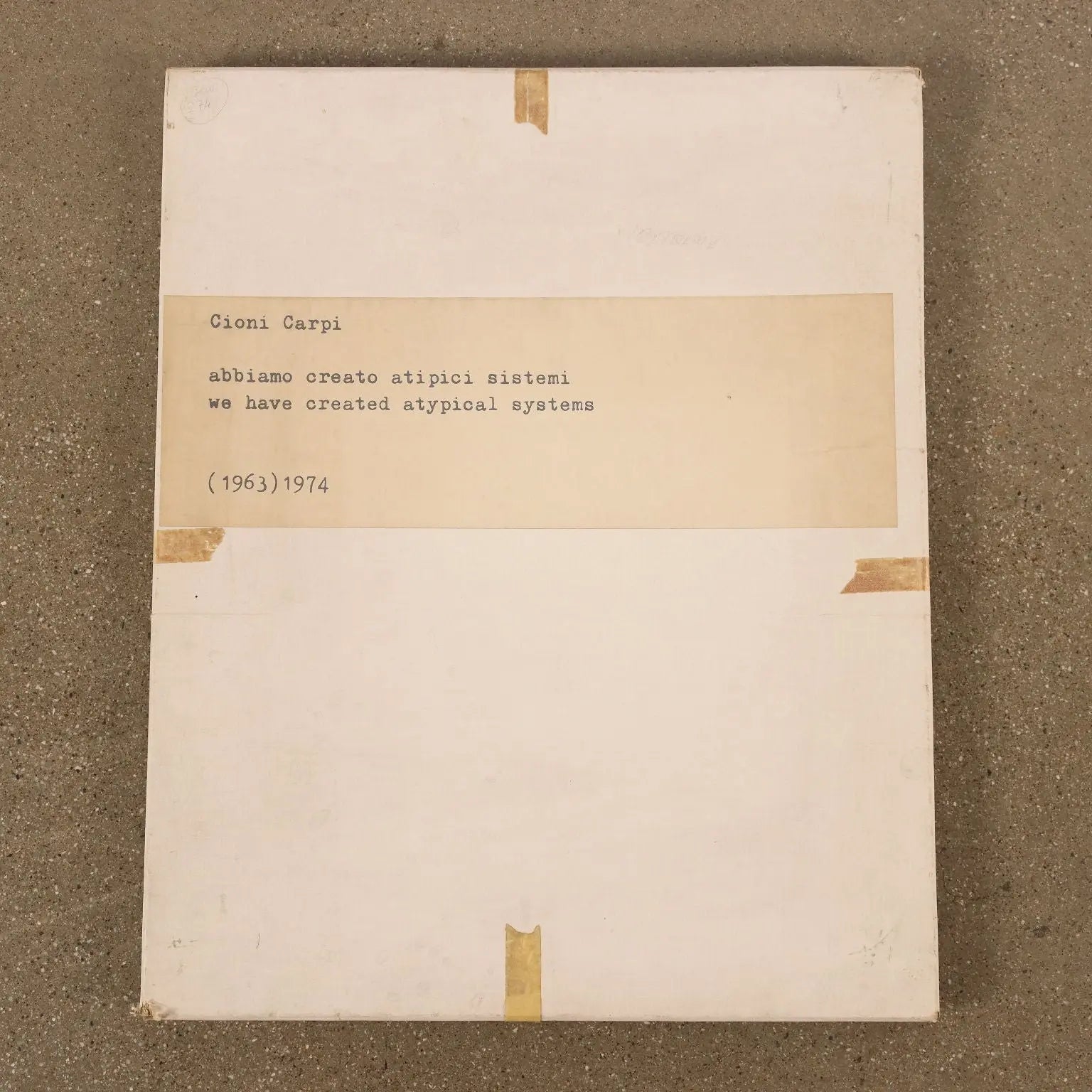 Contemporary Artwork Cioni Carpi 1963/74 Conceptual Art Mixed Techniqu - We created Atypical Systems 1963/74 | Art | Contemporary Art