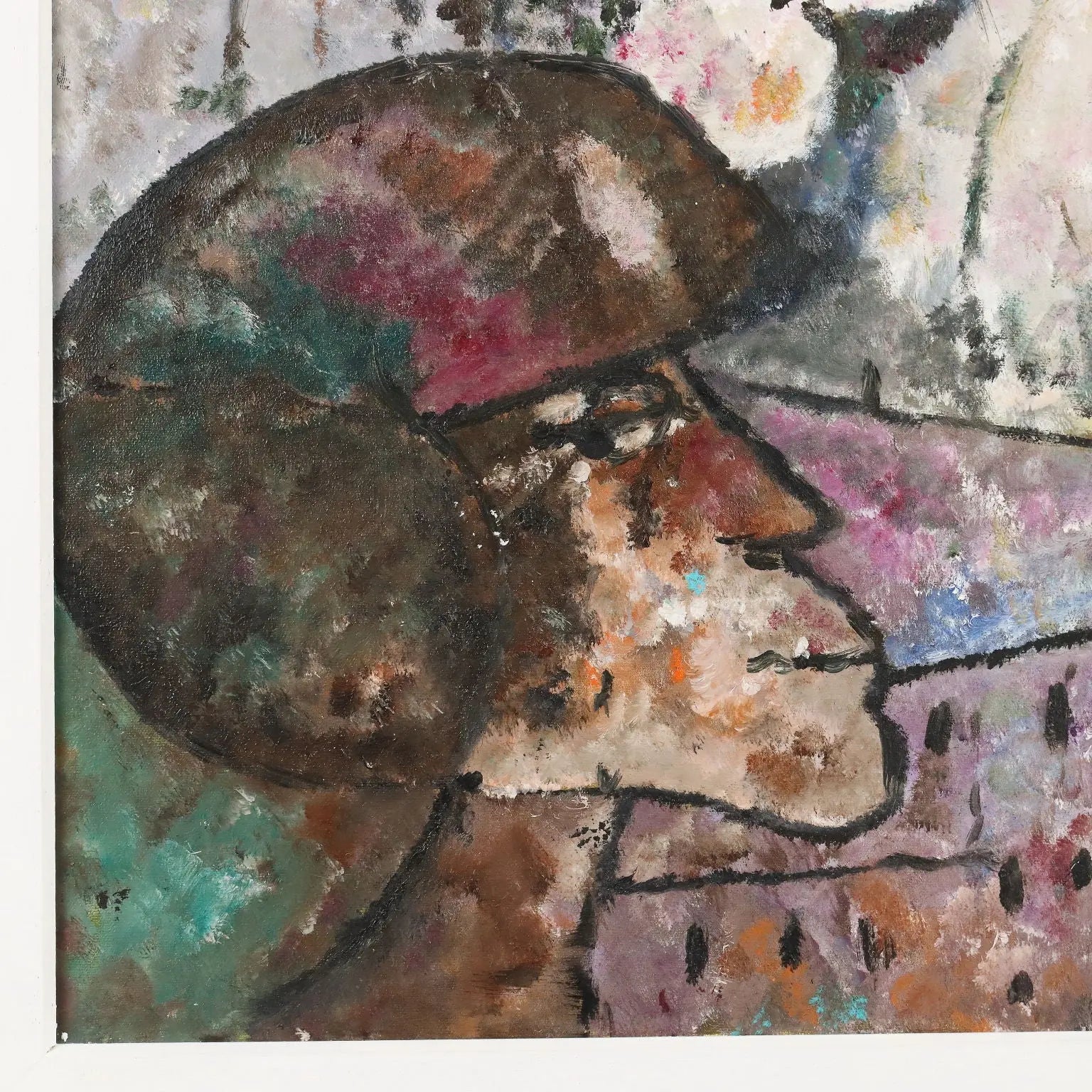 Contemporary Painting Copy Signed Rognoni XX Century - Fantastic Vision with Figures | Art | Contemporary Art