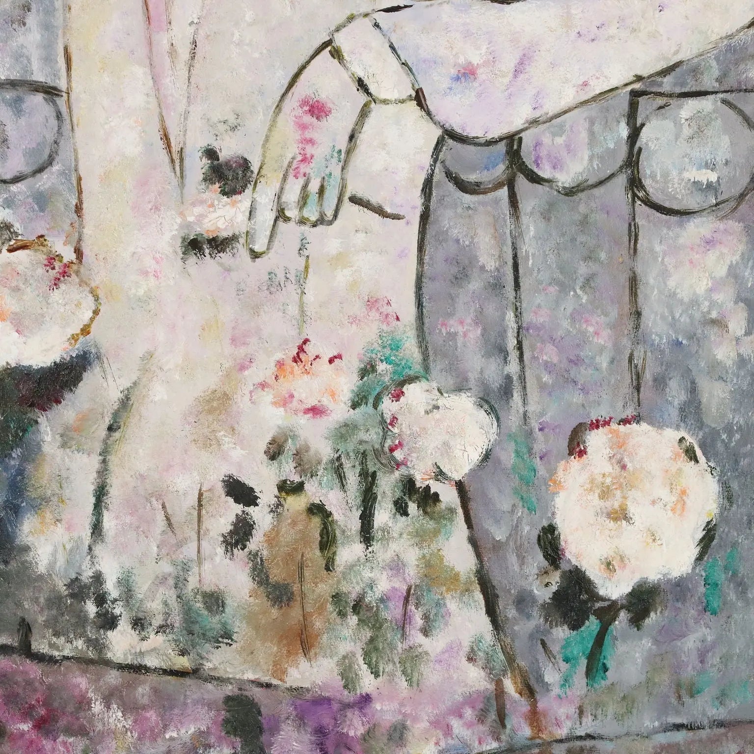Contemporary Painting Copy Signed Rognoni XX Century - Fantastic Vision with Figures | Art | Contemporary Art
