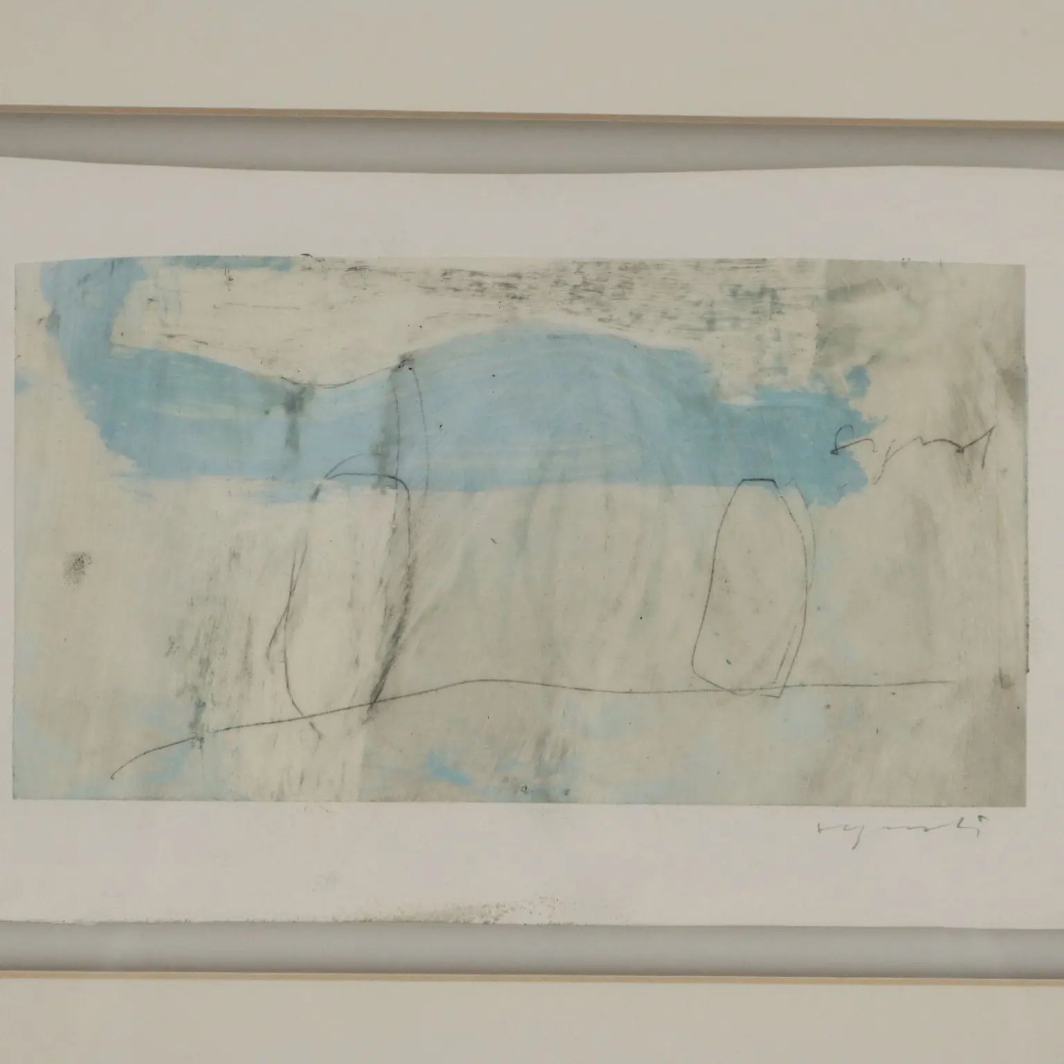 Contemporary Painting Signed Luca Caccioni Mixed Technique 1991 - Segnali 1991 | Art | Contemporary Art