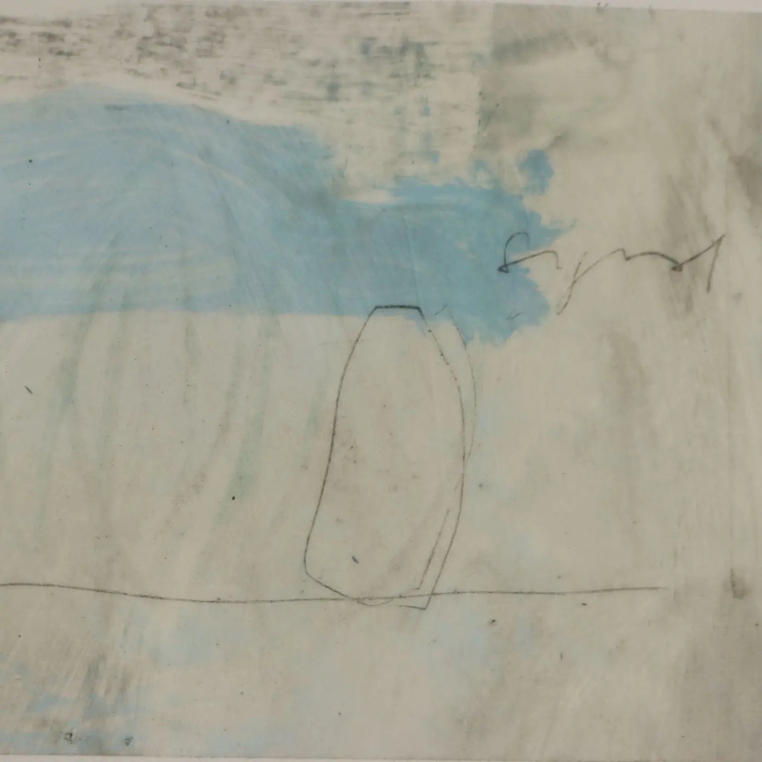 Contemporary Painting Signed Luca Caccioni Mixed Technique 1991 - Segnali 1991 | Art | Contemporary Art