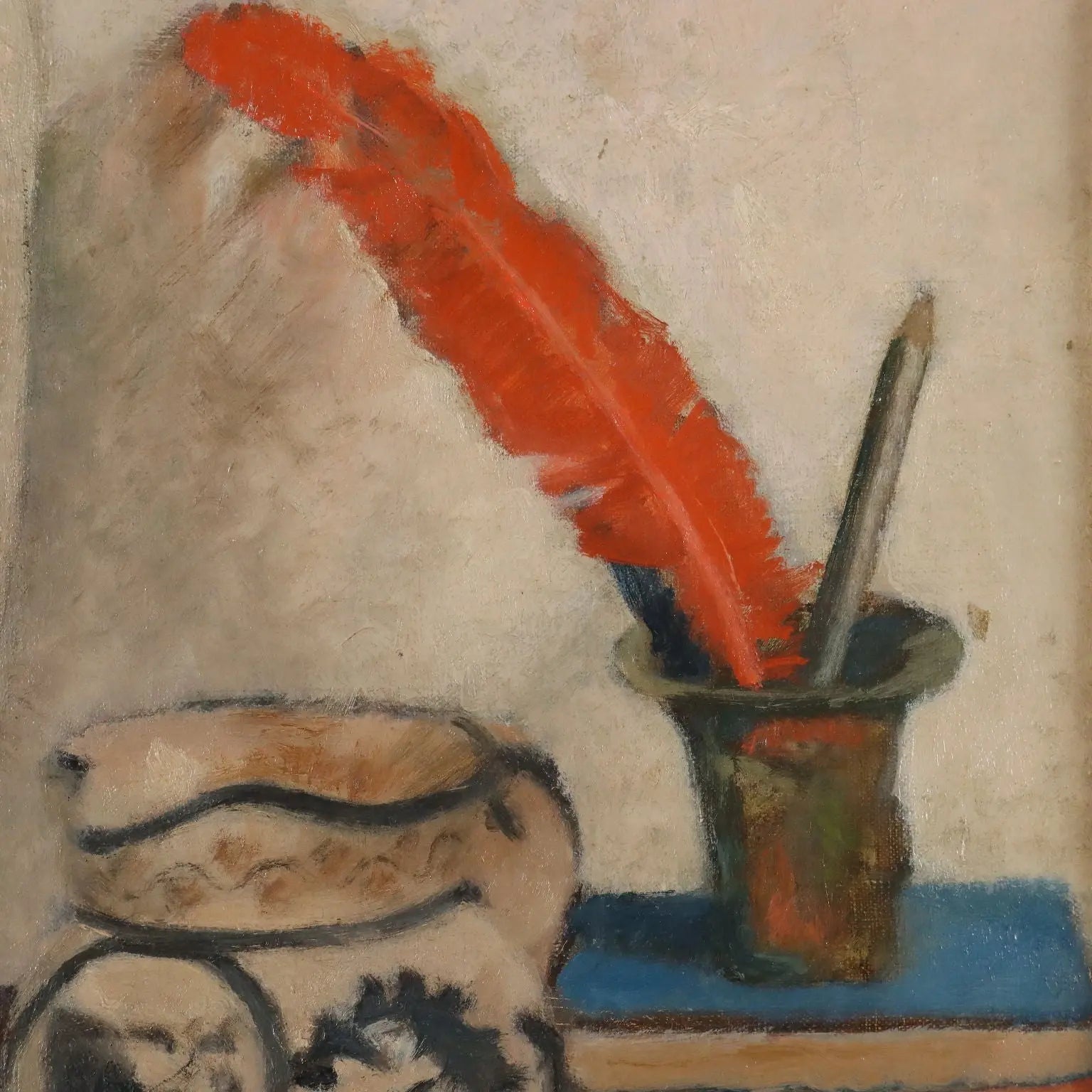 Artwork Signed ORAZI Oil on Canvas Composition Collectable 1933 - Composition, 1933 | Art | Contemporary Art