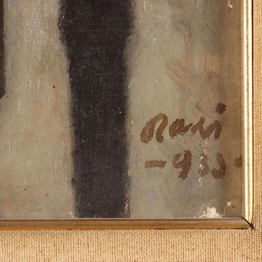 Artwork Signed ORAZI Oil on Canvas Composition Collectable 1933 - Composition, 1933 | Art | Contemporary Art