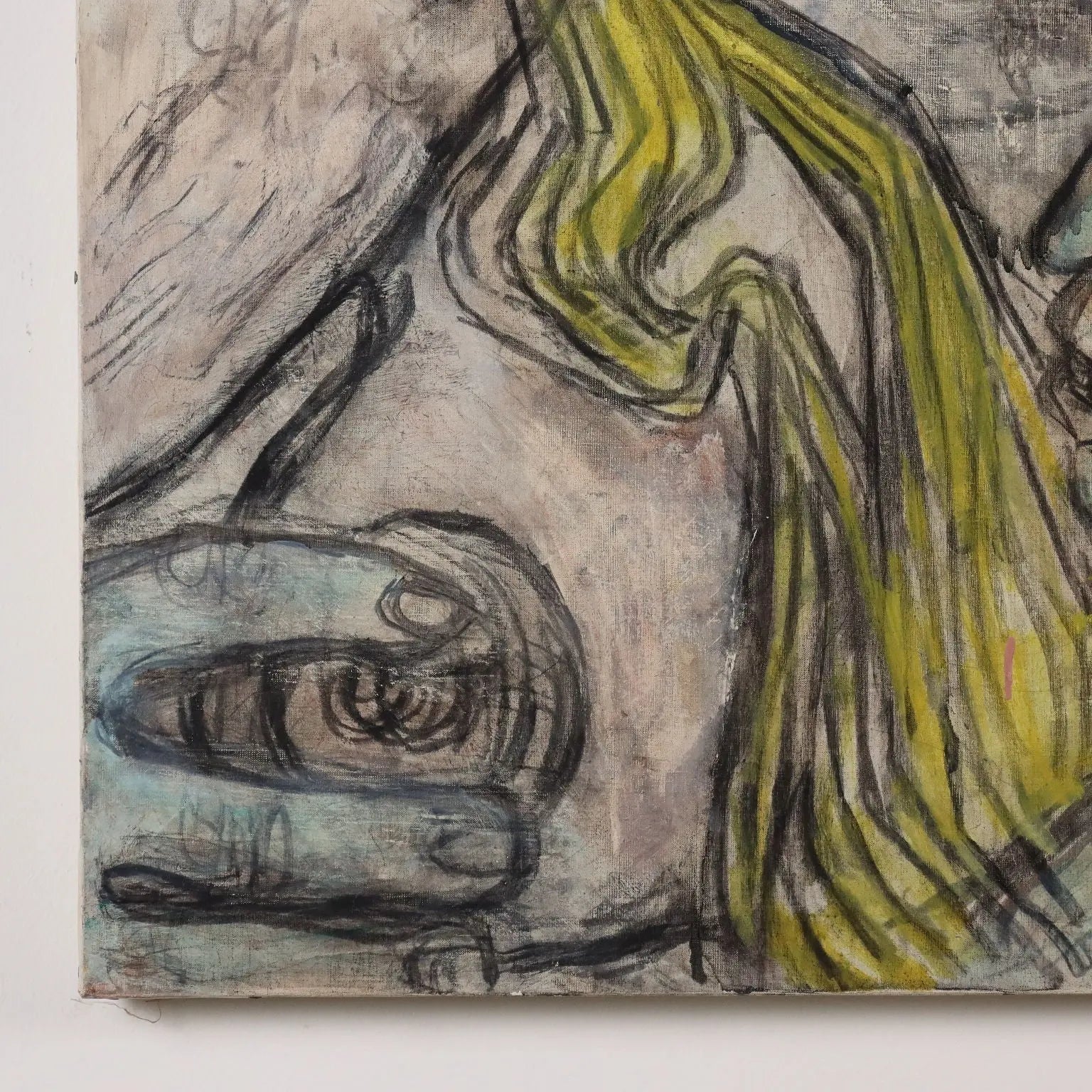 Figures of Lovers Contemporary Painting Signed ORAZI 1975 - Figures of Lovers 1975 | Art | Contemporary Art