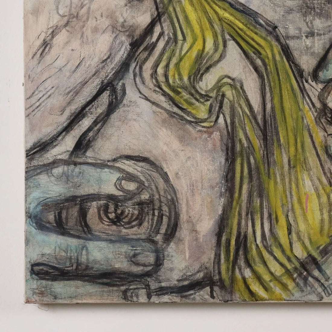 Figures of Lovers Contemporary Painting Signed ORAZI 1975 - Figures of Lovers 1975 | Art | Contemporary Art