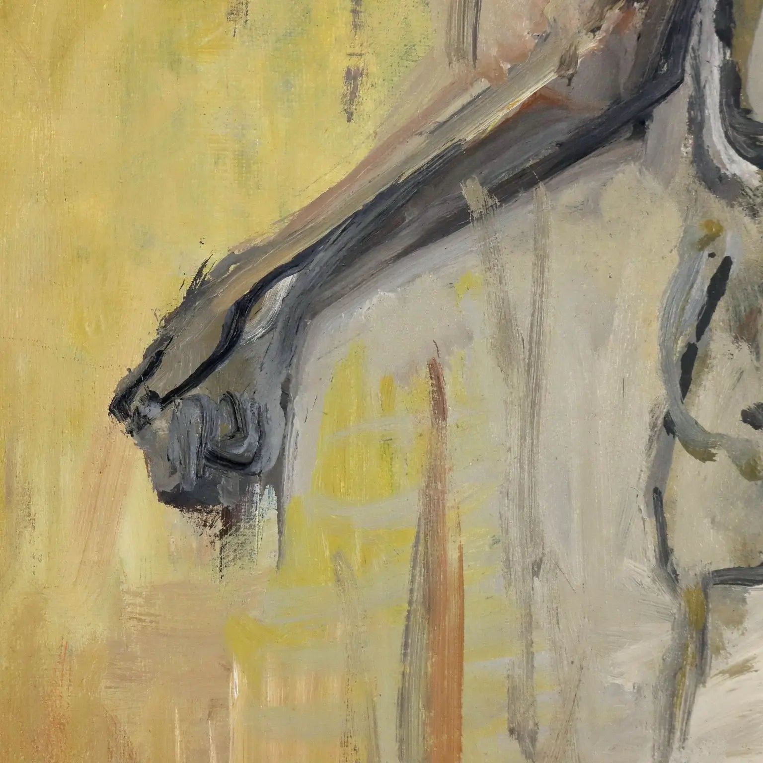 Mexican Pesant Woman Modern Painting Signed ORAZI 1956 - Mexican Peasant Figure 1956 | Art | Contemporary Art