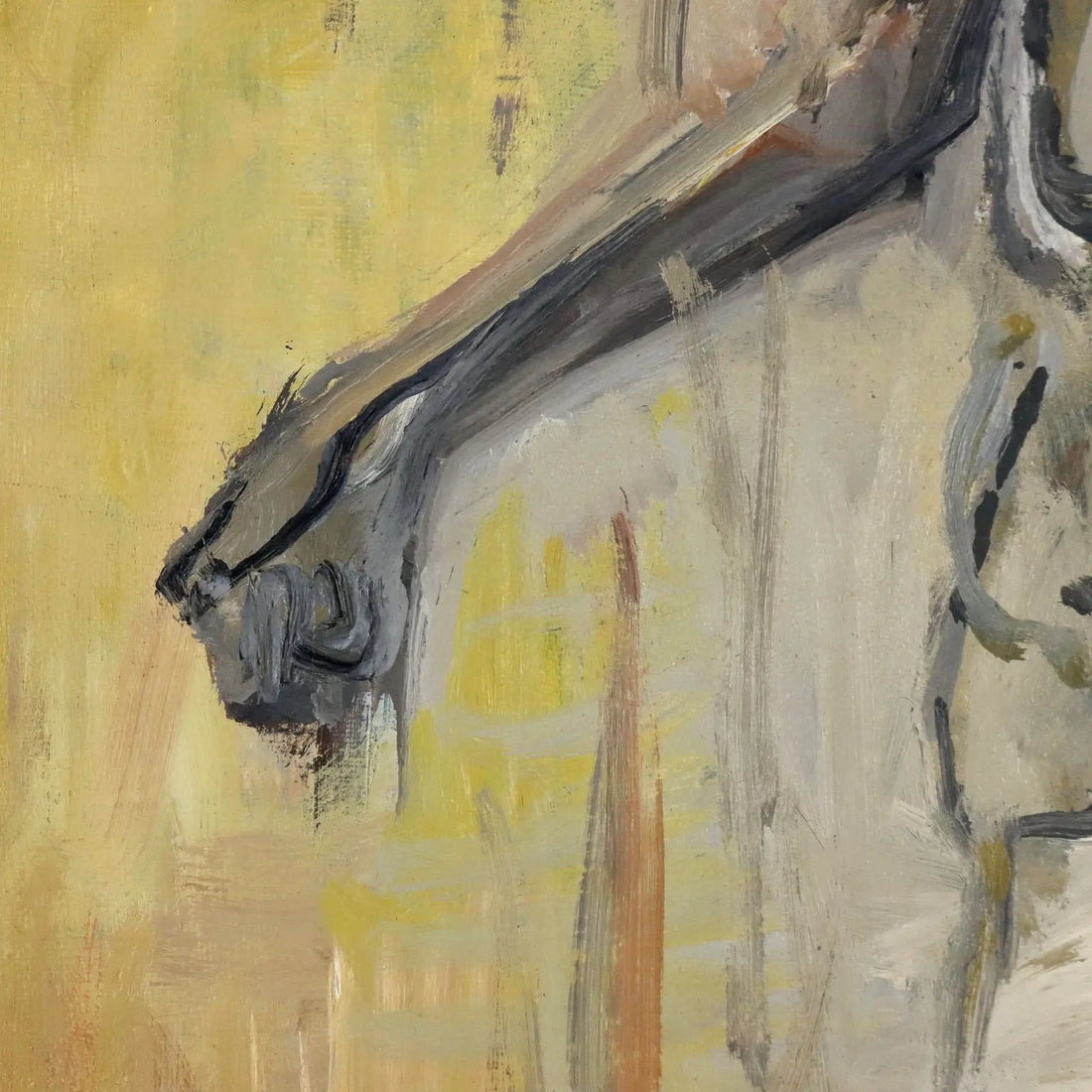 Mexican Pesant Woman Modern Painting Signed ORAZI 1956 - Mexican Peasant Figure 1956 | Art | Contemporary Art
