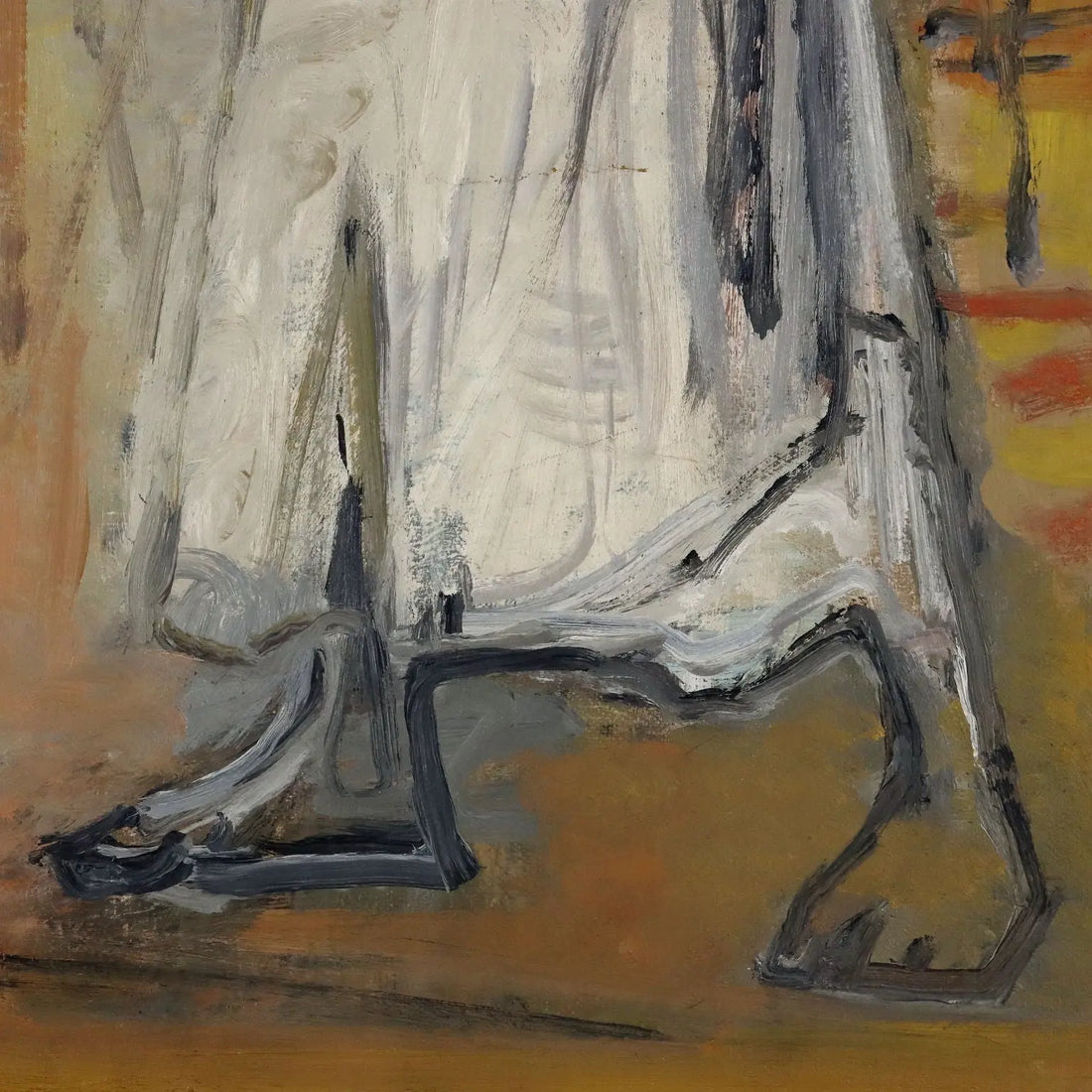 Mexican Pesant Woman Modern Painting Signed ORAZI 1956 - Mexican Peasant Figure 1956 | Art | Contemporary Art