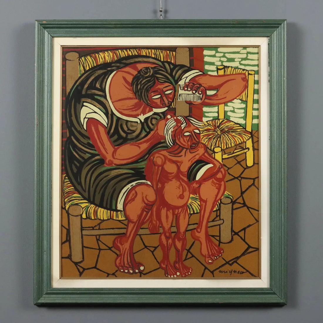 Mother with Child Giuseppe Migneco Contemporary Painting XX Century - Mother with Child | Art | Contemporary Art