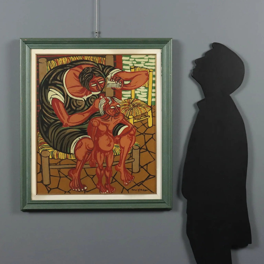 Mother with Child Giuseppe Migneco Contemporary Painting XX Century - Mother with Child | Art | Contemporary Art