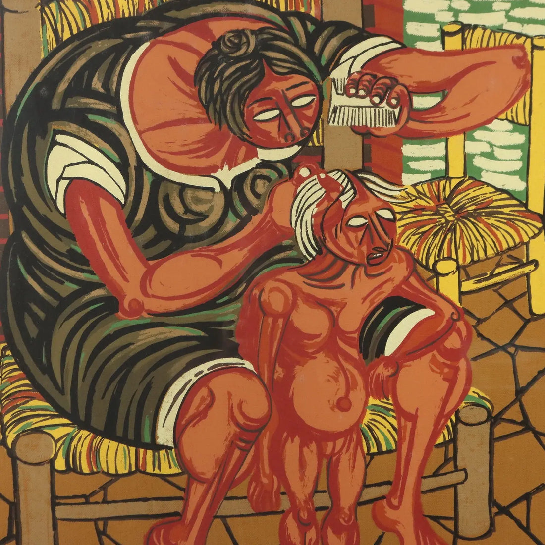 Mother with Child Giuseppe Migneco Contemporary Painting XX Century - Mother with Child | Art | Contemporary Art