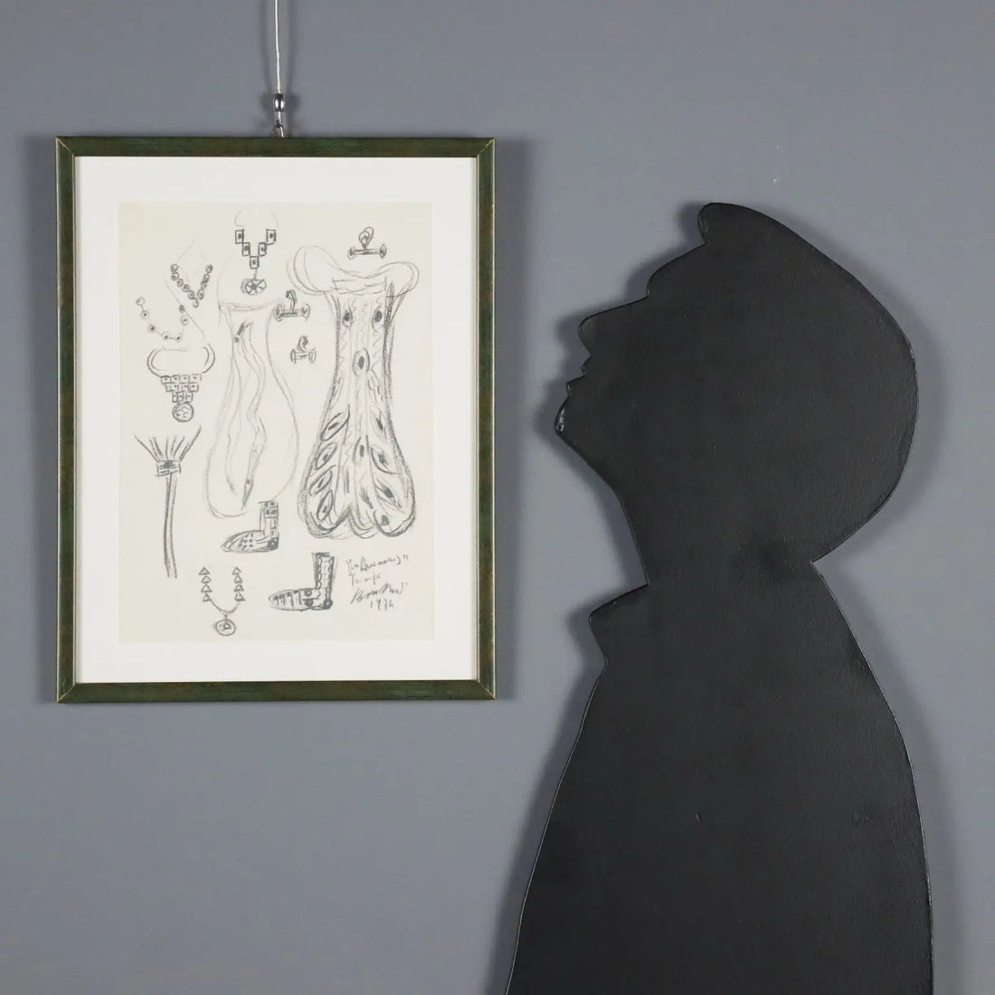 Modern Drawing Signed Remo Brindisi Sketch for the Costumes of Aida - Sketch for the costumes of "Aida", 1974 | Art | Contemporary Art