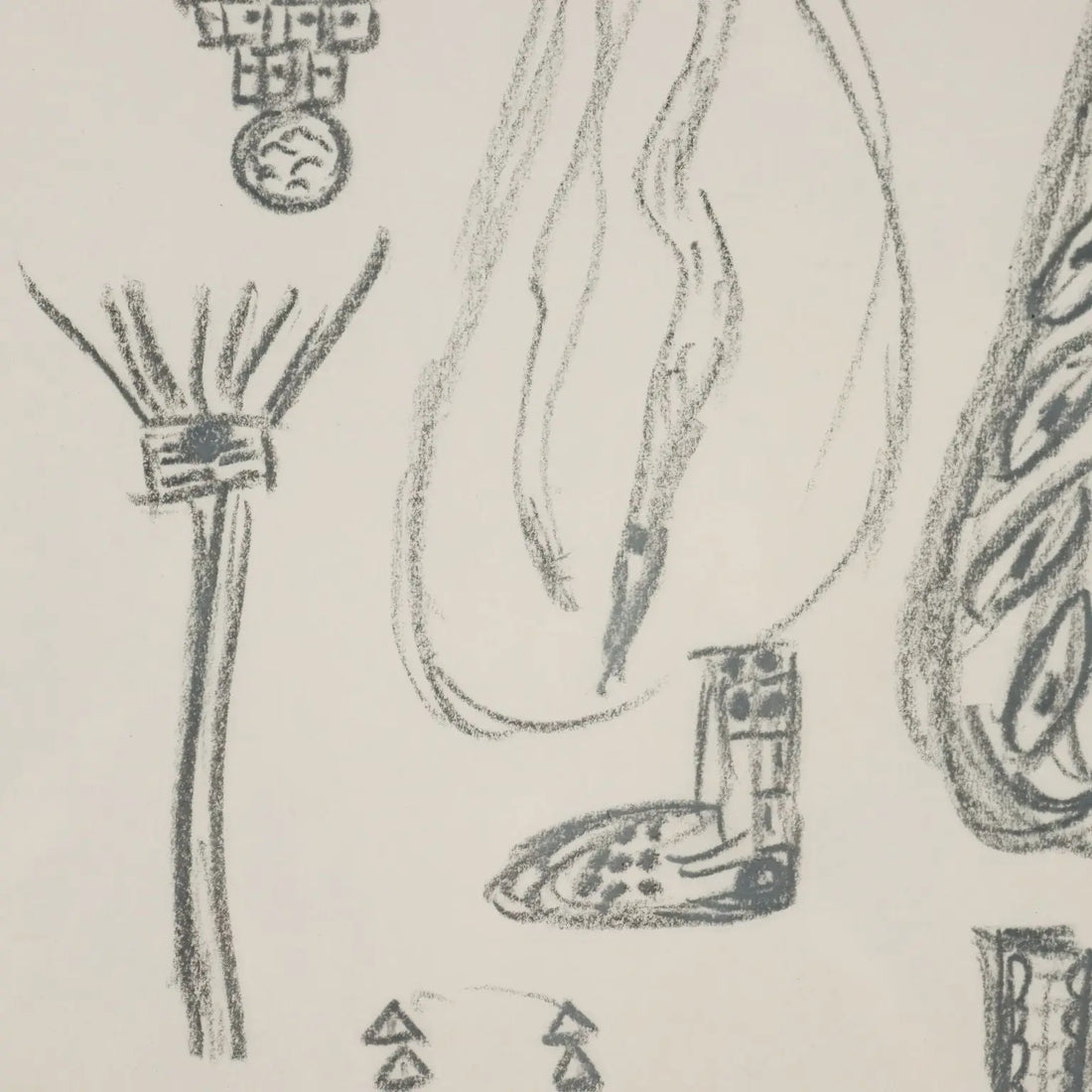 Modern Drawing Signed Remo Brindisi Sketch for the Costumes of Aida - Sketch for the costumes of "Aida", 1974 | Art | Contemporary Art