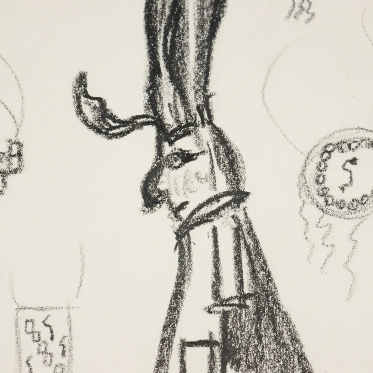 Contemporary Drawing Signed Remo Brindisi Aida Italy 1974 - Sketch for the "Aida" 1974 | Art | Contemporary Art