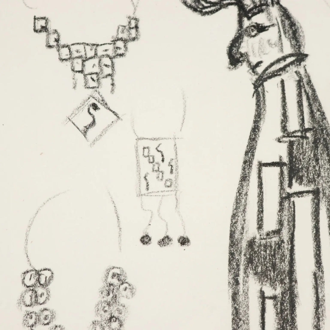 Contemporary Drawing Signed Remo Brindisi Aida Italy 1974 - Sketch for the "Aida" 1974 | Art | Contemporary Art