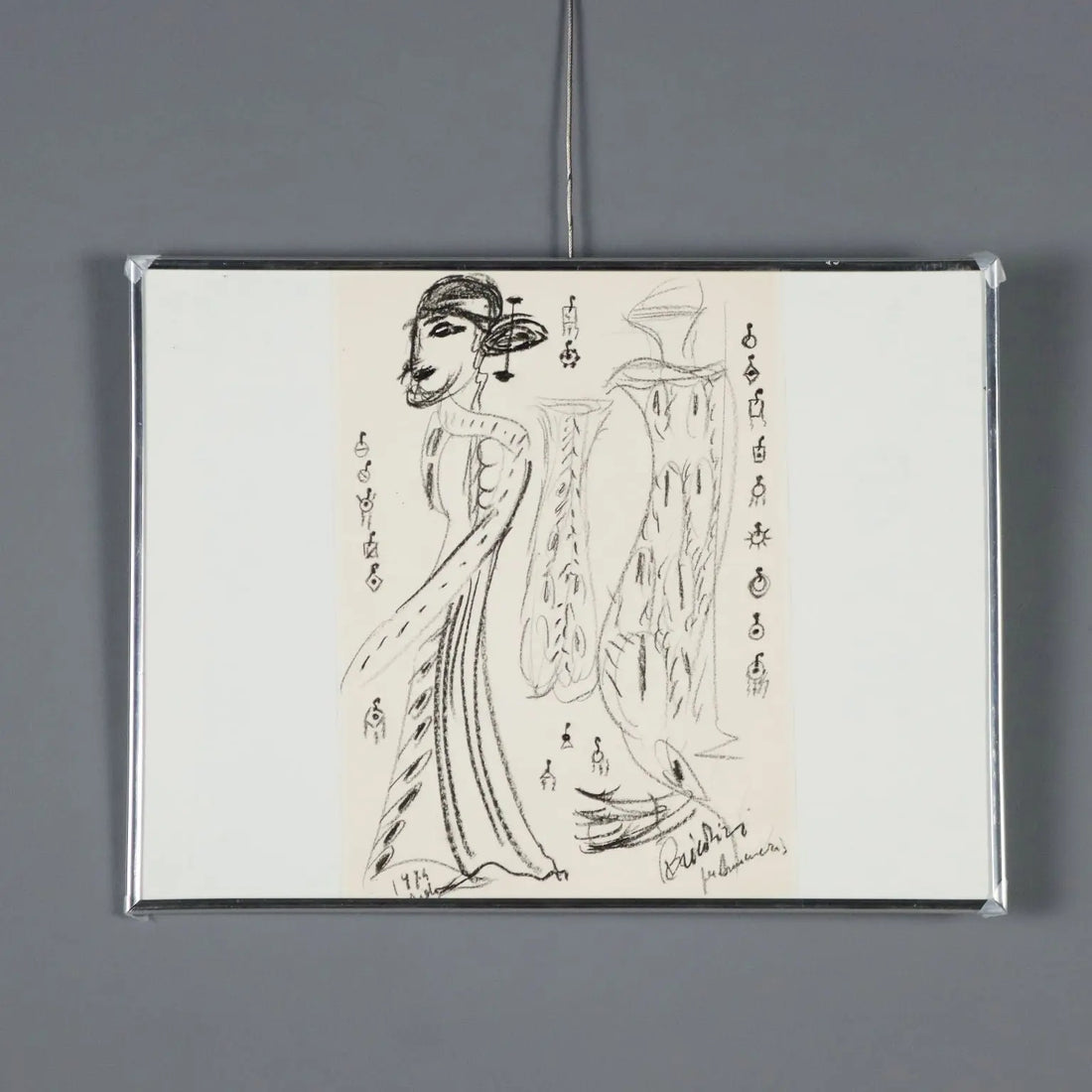 Sketches for Aida Drawing Signed Remo Brindisi Italy 1974 - Sketches  for "Aida" 1974 | Art | Contemporary Art