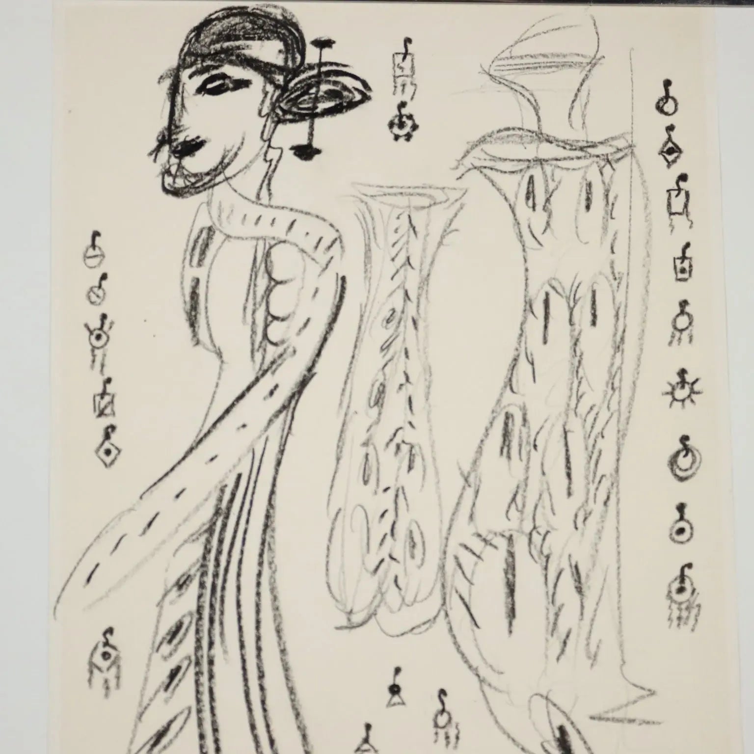 Sketches for Aida Drawing Signed Remo Brindisi Italy 1974 - Sketches  for "Aida" 1974 | Art | Contemporary Art