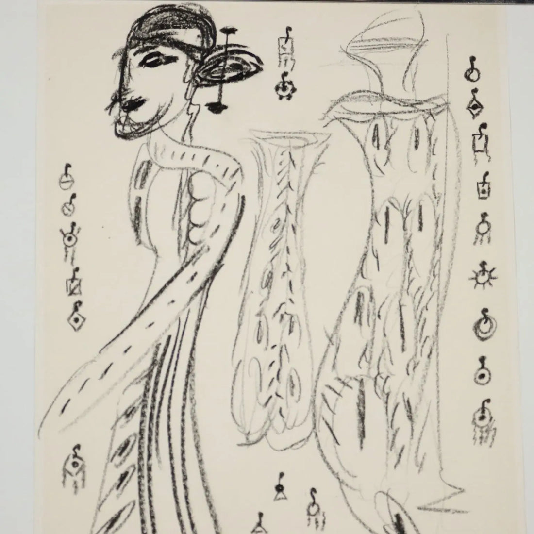 Sketches for Aida Drawing Signed Remo Brindisi Italy 1974 - Sketches  for "Aida" 1974 | Art | Contemporary Art