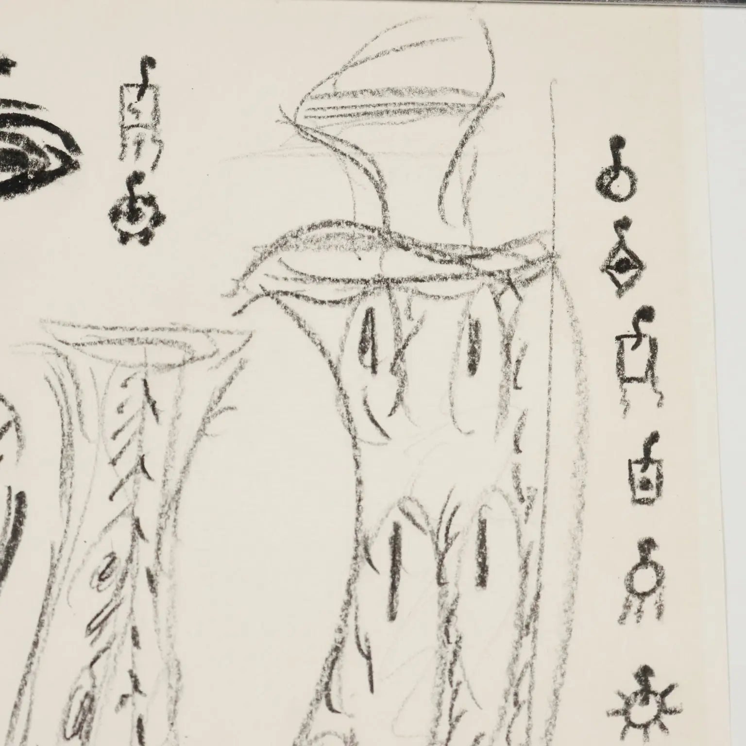 Sketches for Aida Drawing Signed Remo Brindisi Italy 1974 - Sketches  for "Aida" 1974 | Art | Contemporary Art