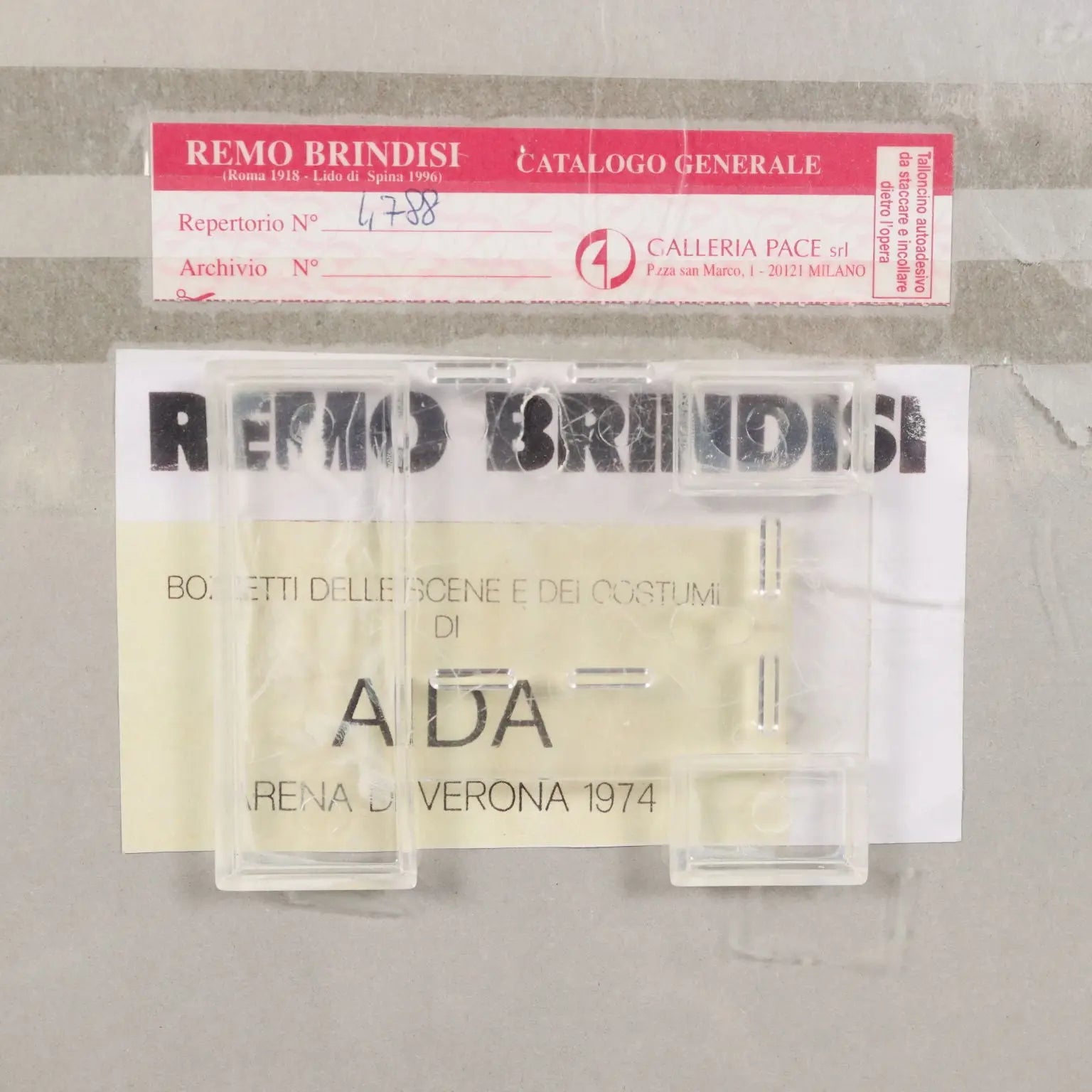 Sketches for Aida Drawing Signed Remo Brindisi Italy 1974 - Sketches  for "Aida" 1974 | Art | Contemporary Art