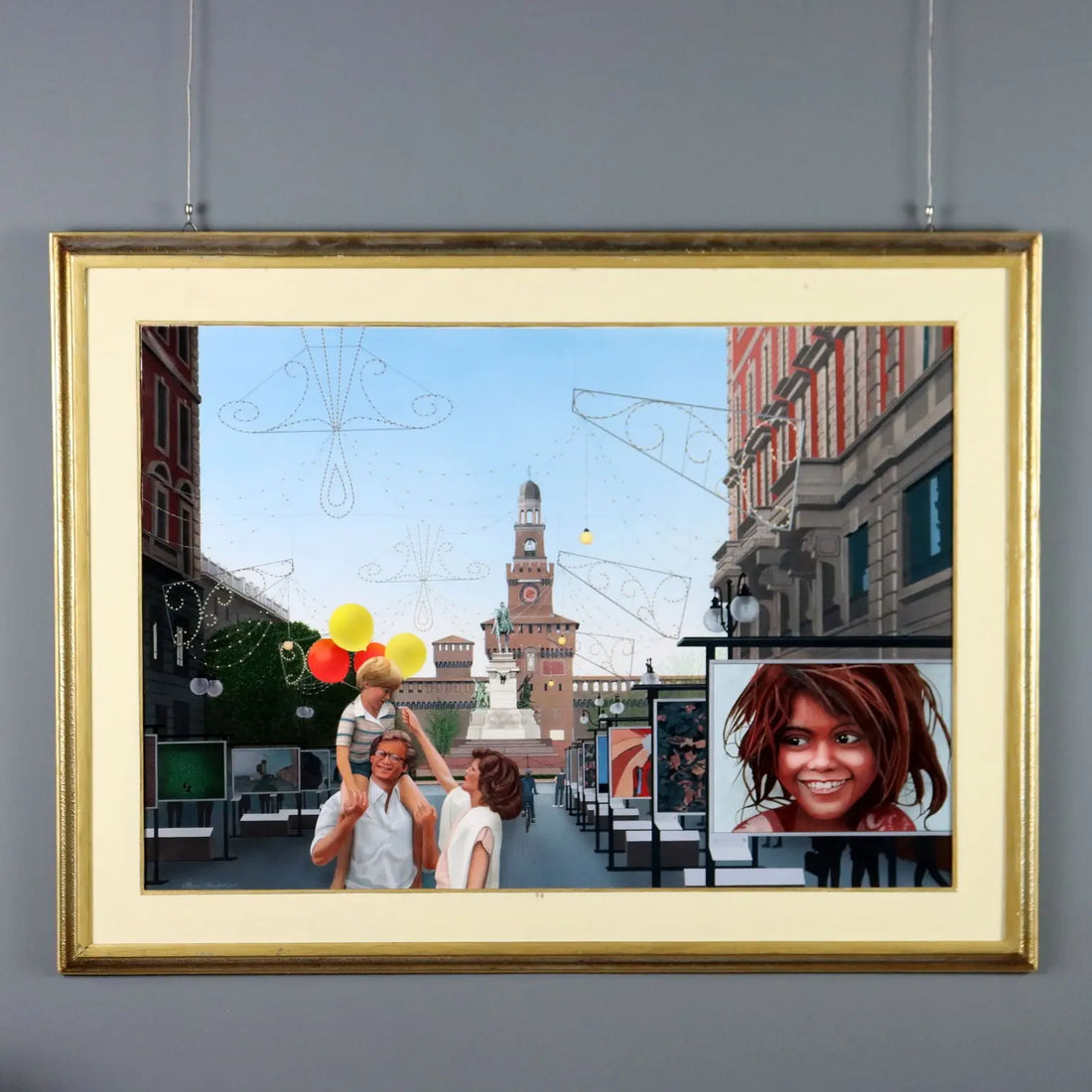 Contemporary Painting Glimpse of Milan Oil on Canvas Italy 2007 | Art | Contemporary Art
