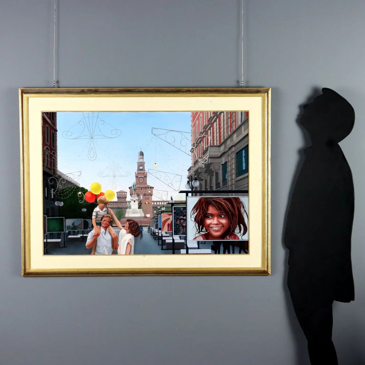 Contemporary Painting Glimpse of Milan Oil on Canvas Italy 2007 | Art | Contemporary Art