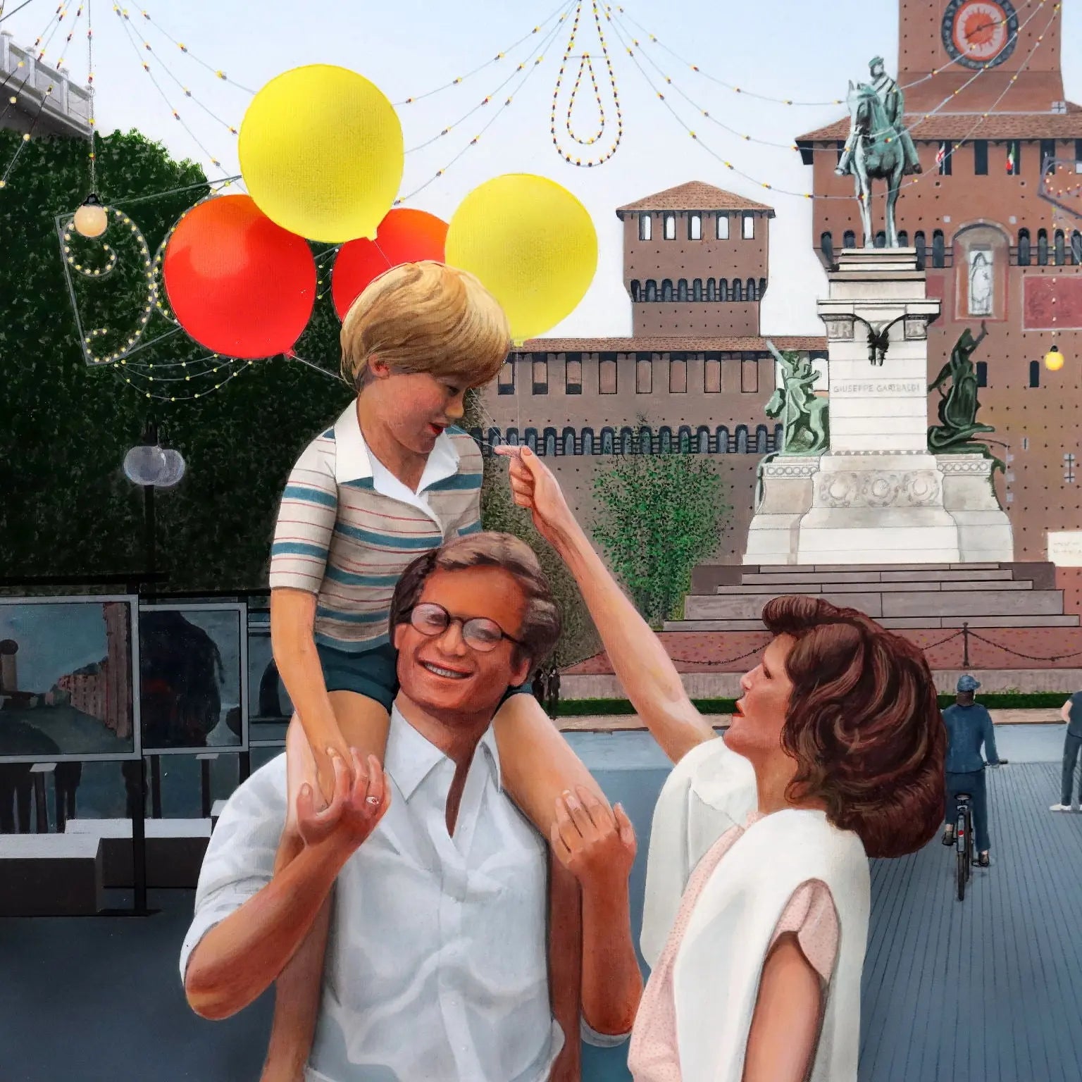 Contemporary Painting Glimpse of Milan Oil on Canvas Italy 2007 | Art | Contemporary Art