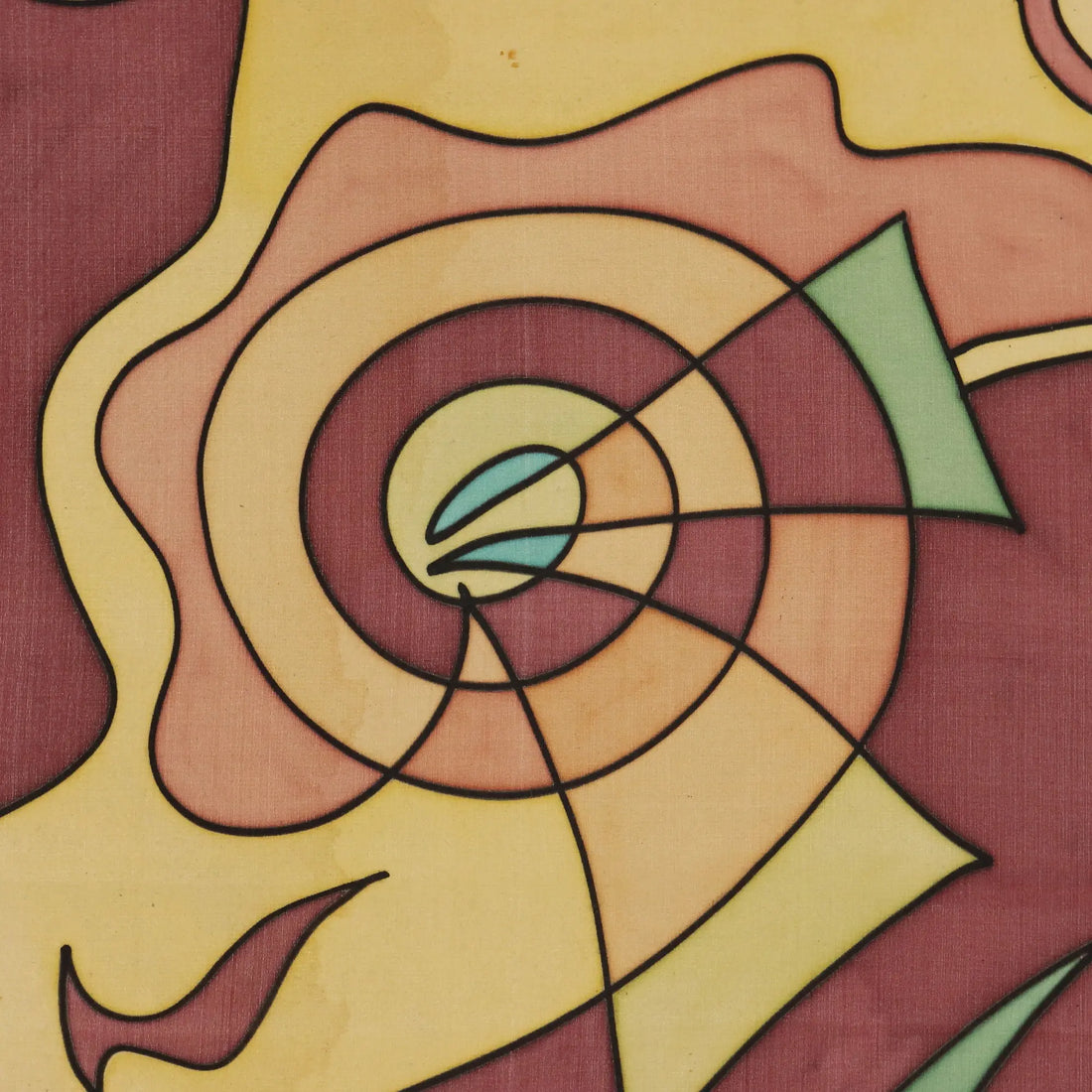 Contemporary Painting Signed Maria Mesch Oil on Canvas 1998