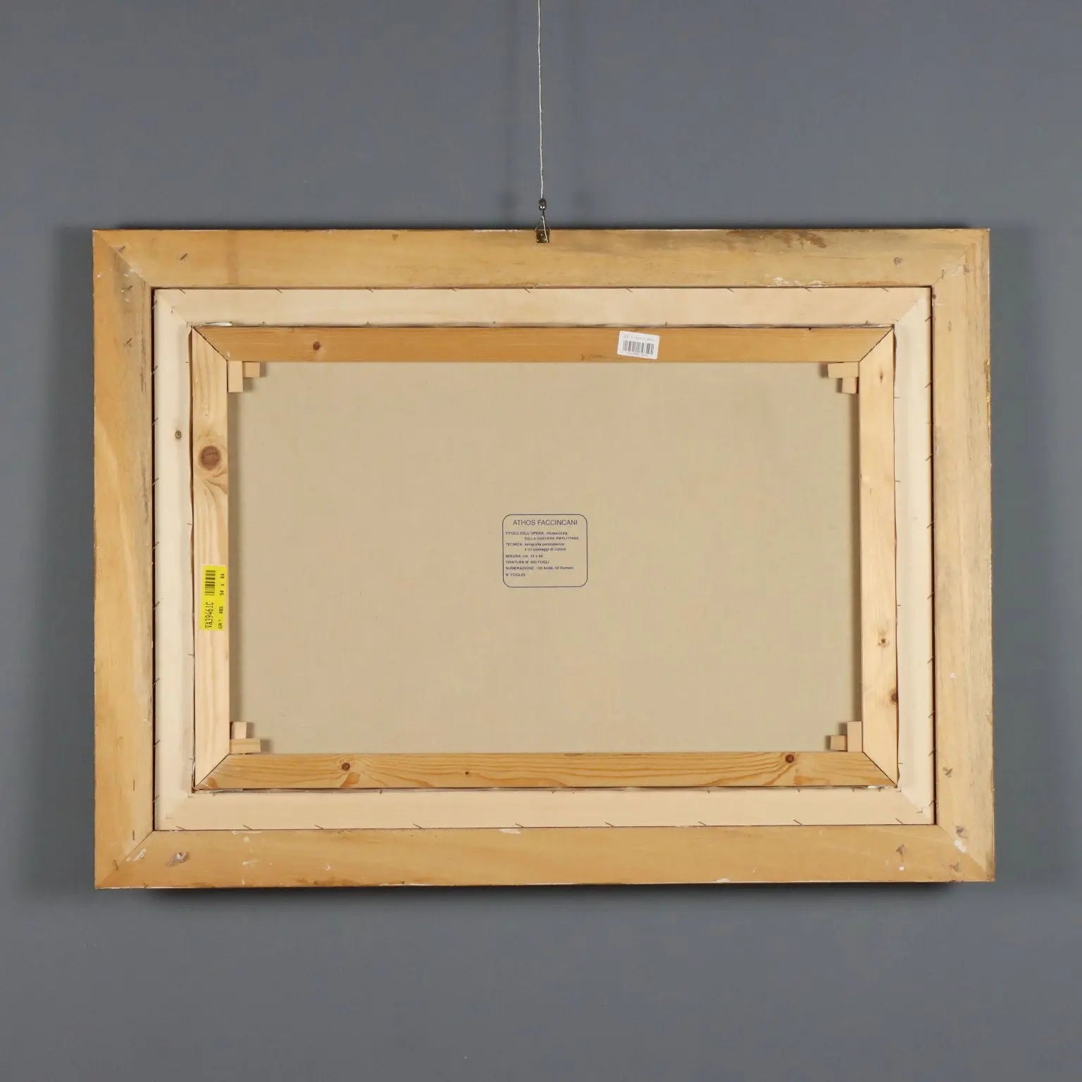 Athos Faccincani Silkscreen in Gilded Frame