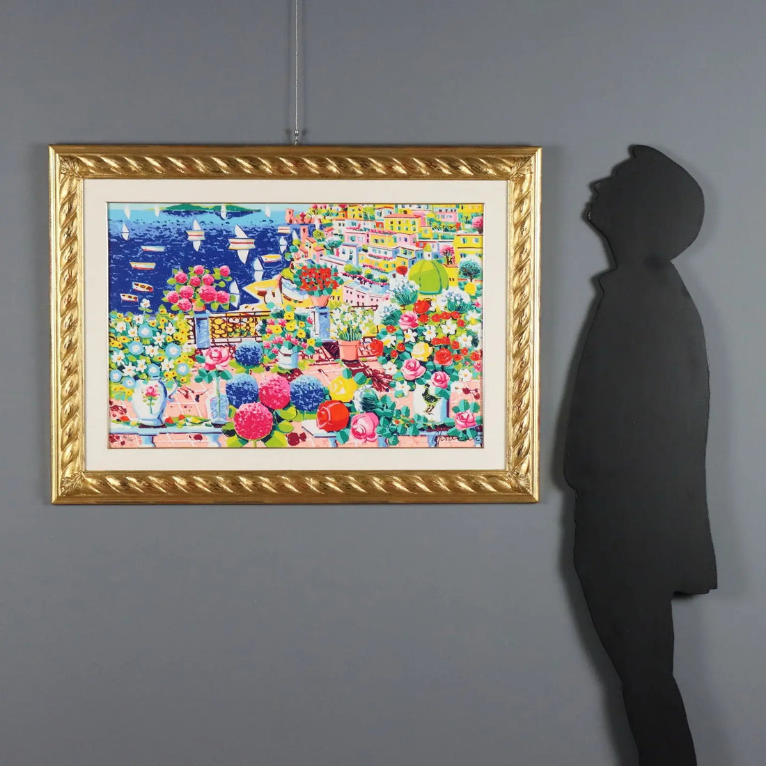 Athos Faccincani Silkscreen in Gilded Frame