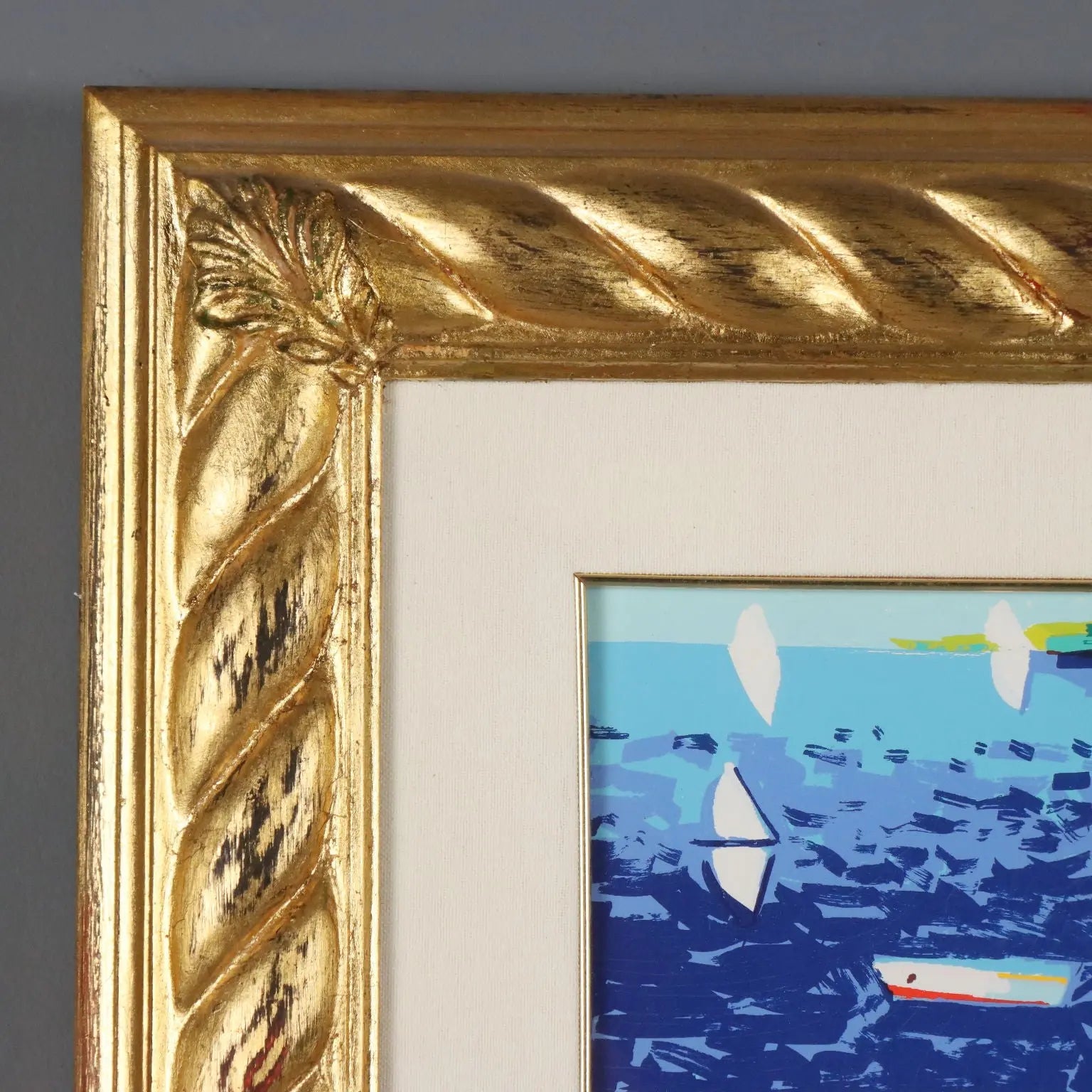 Athos Faccincani Silkscreen in Gilded Frame