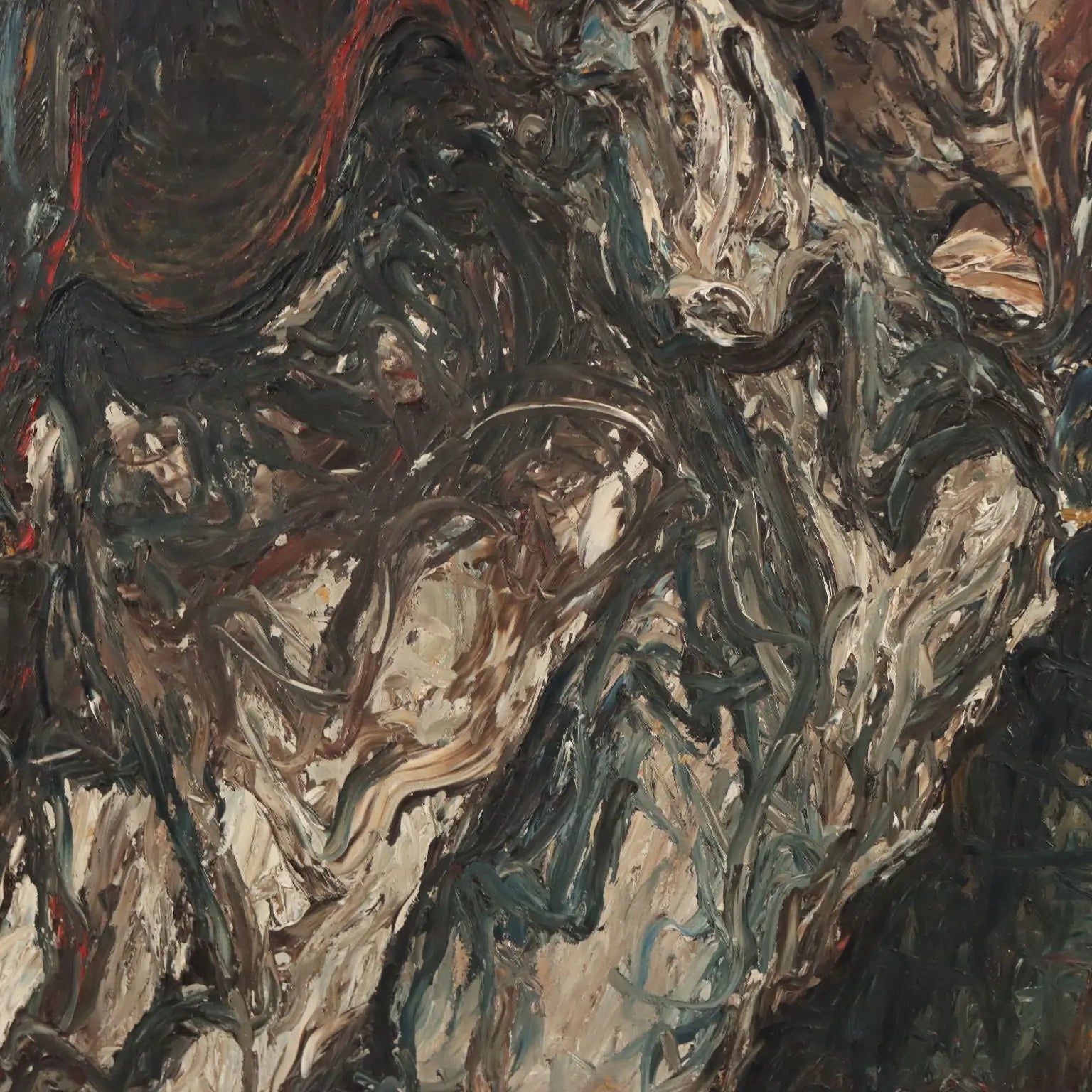 Contemporary Painting Signed Antonio Manzoni Mixed Technique '900