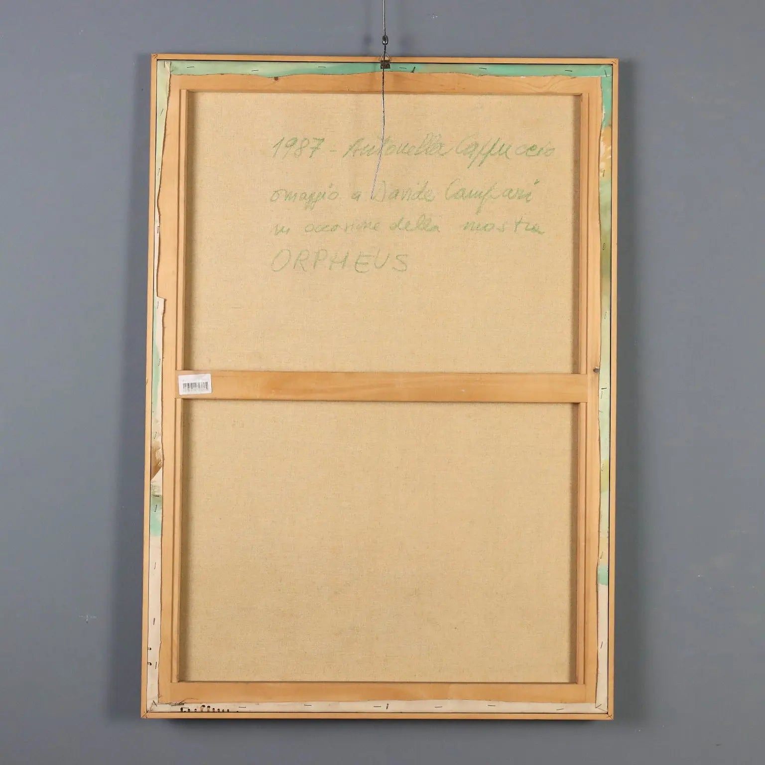 Contemporary Painting Signed A. Cappuccio Homage to Davide Campari 1987