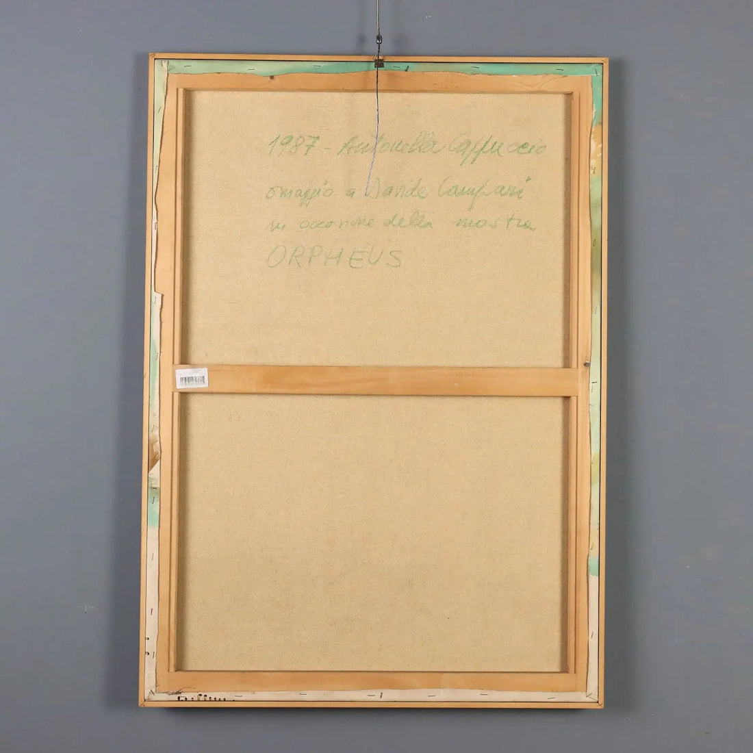 Contemporary Painting Signed A. Cappuccio Homage to Davide Campari 1987