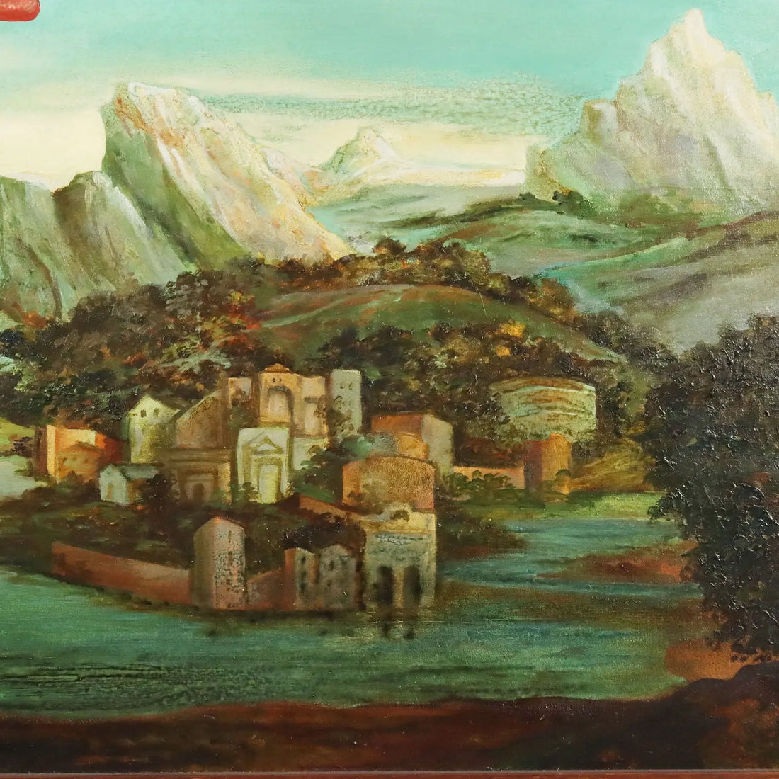 Contemporary Painting Signed A. Cappuccio Homage to Davide Campari 1987