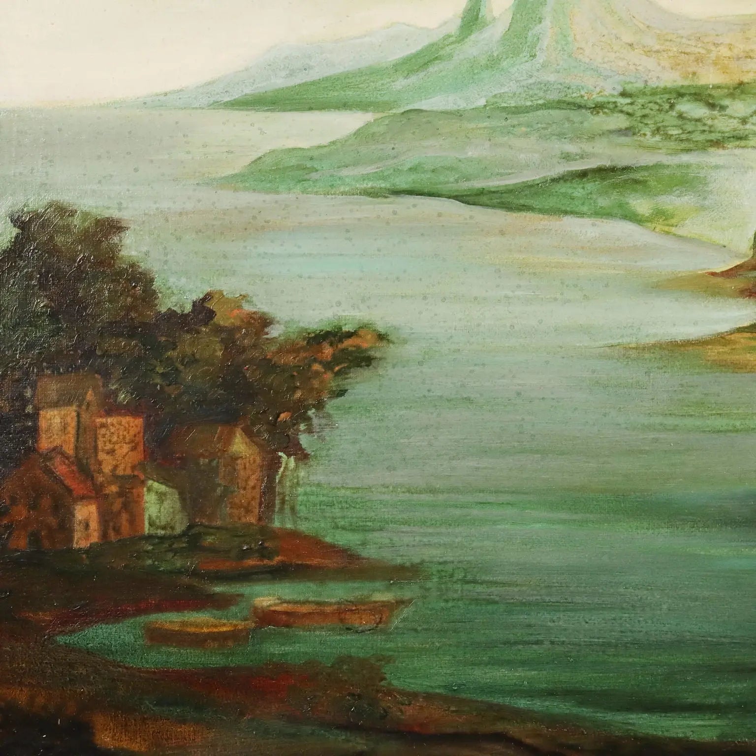 Contemporary Painting Signed A. Cappuccio Homage to Davide Campari 1987
