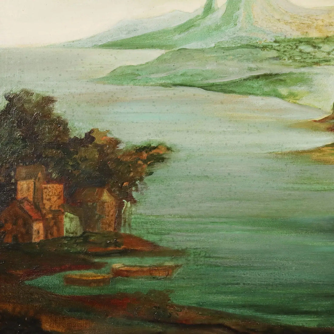 Contemporary Painting Signed A. Cappuccio Homage to Davide Campari 1987