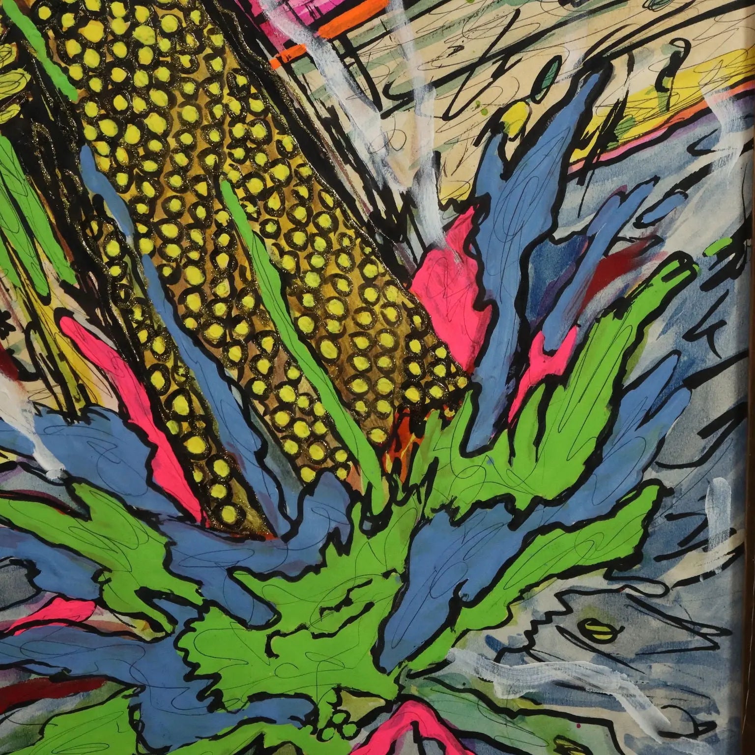 Contemporary Painting Carlos Zerpa Acrylic on Cardboard 1985