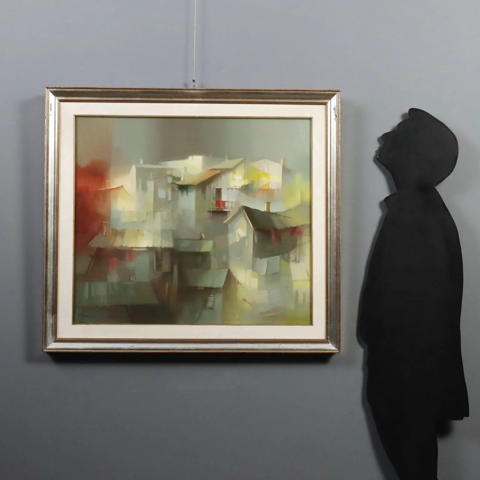 Contemporary Painting Signed Davide Roncarà Landscape XX Century